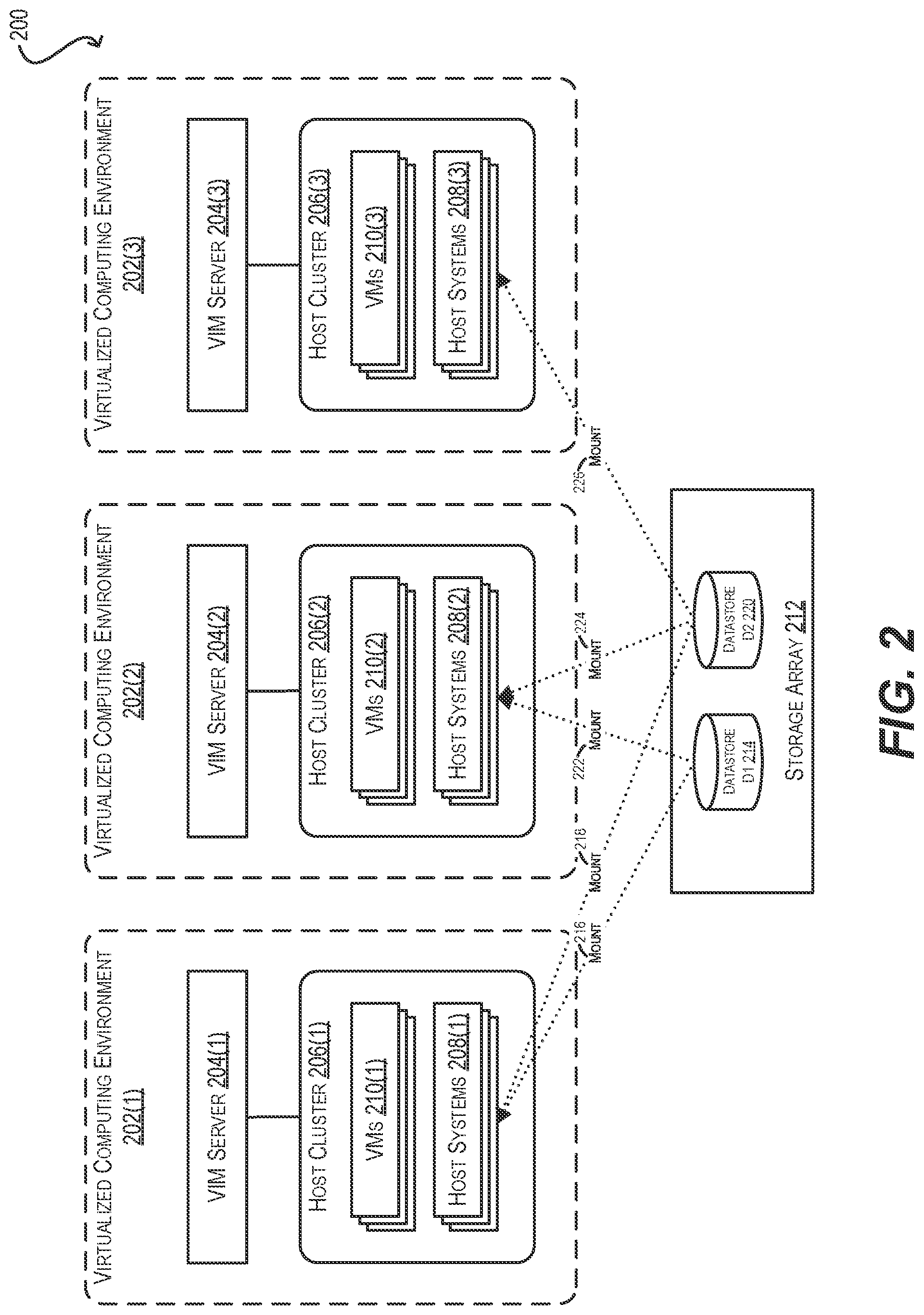 Patent US11782639 Figure 2 – Automated datastore unavailability handling