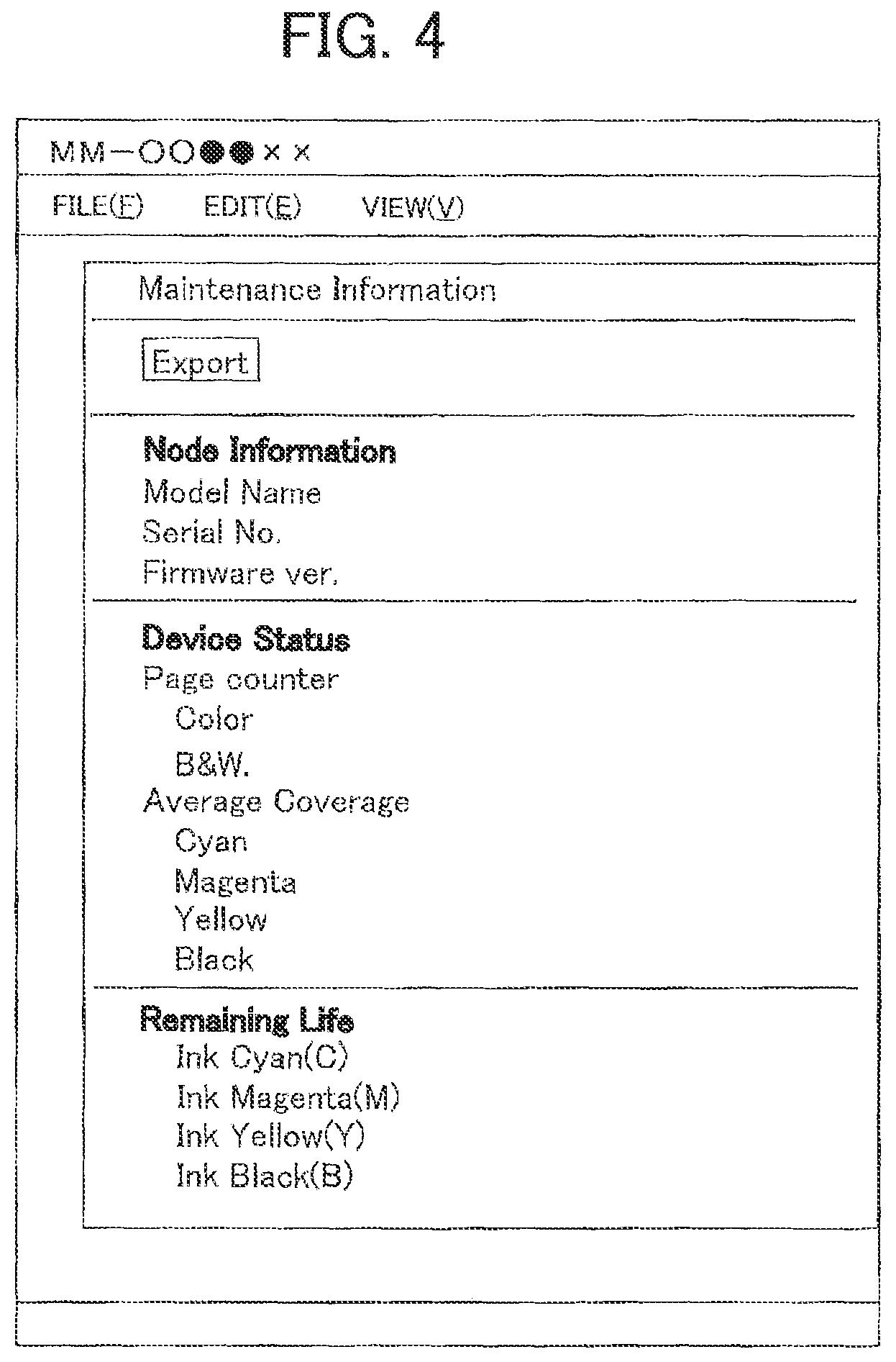 Patent US11782650 Figure 4 – Printing device modifying display mode for cumulative value of printing count
