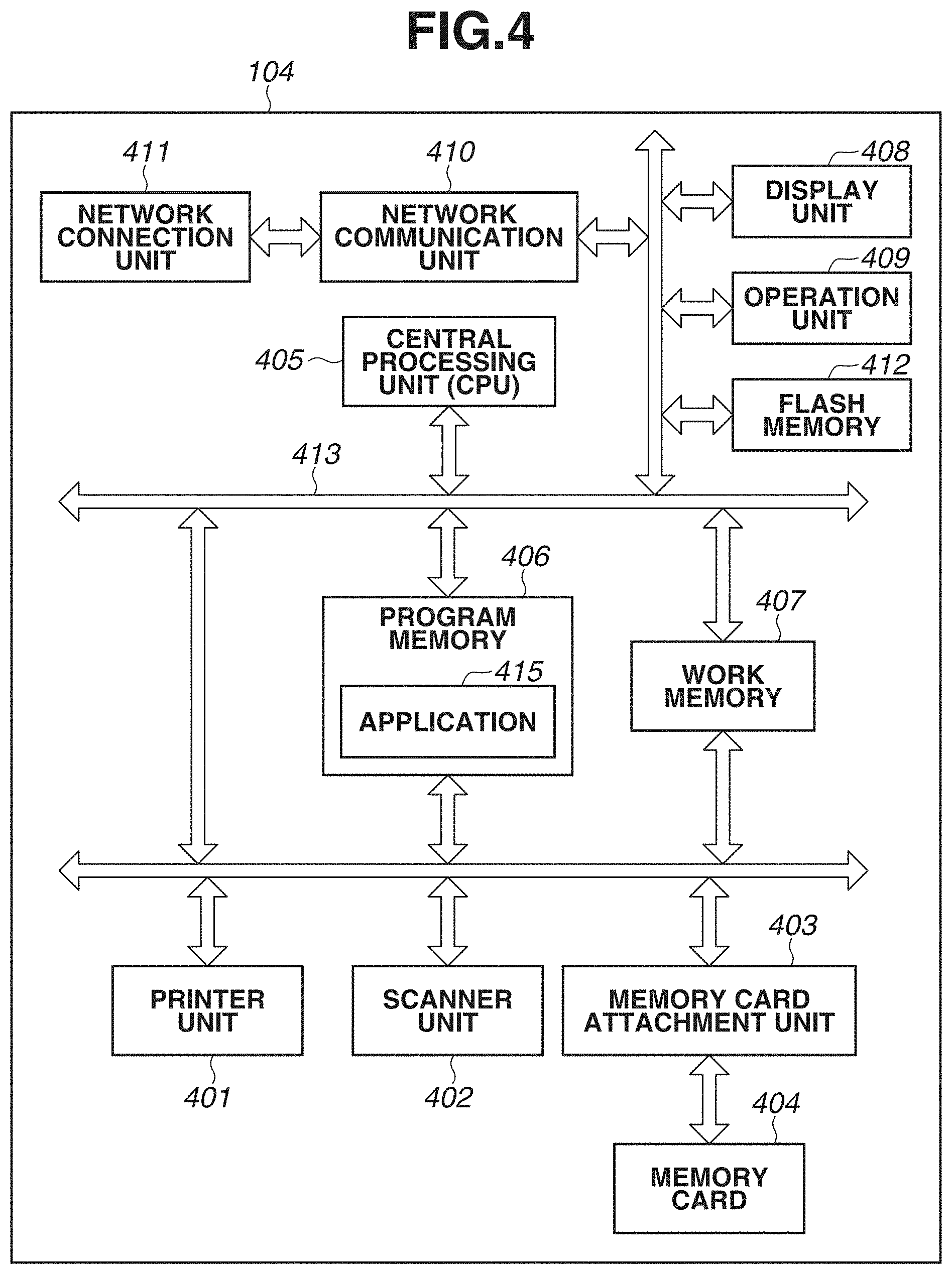 Patent US11782652 Figure 4 – Server system, printing apparatus, control method, and communication system