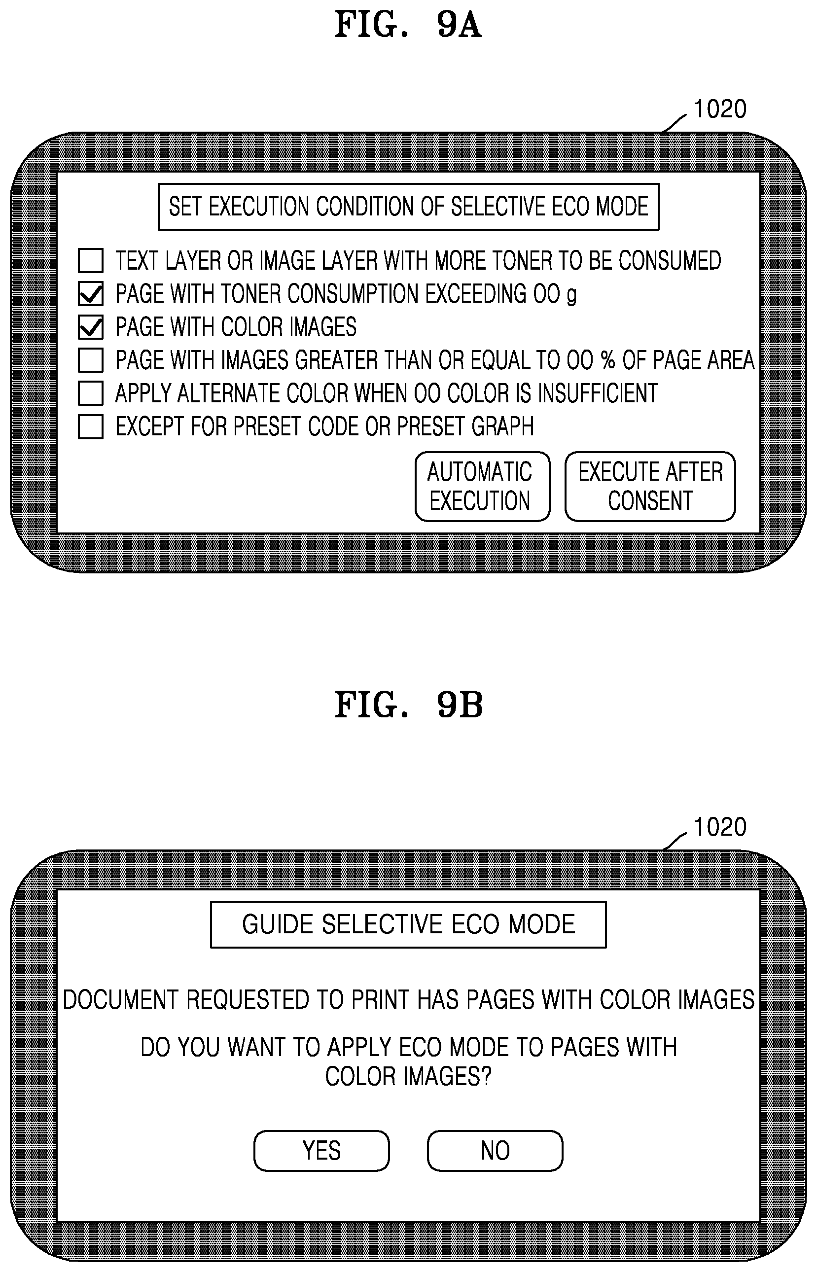 Patent US11782653 Figure 13 – Image forming apparatus selectively applying eco mode