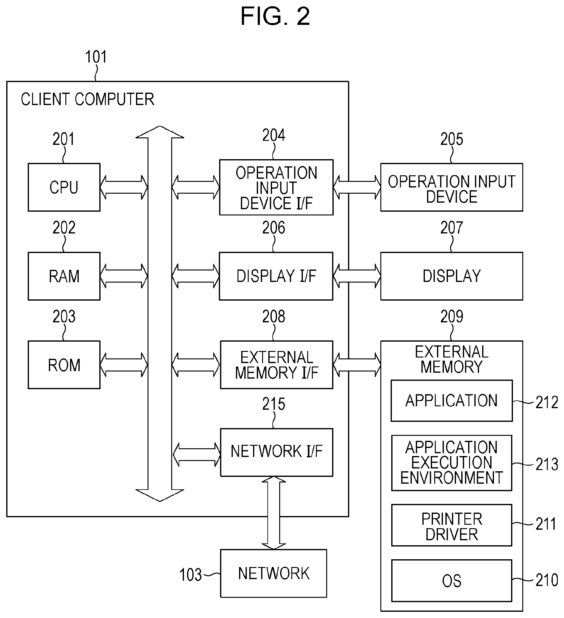 Patent US11782656 Figure 2 – Information processing apparatus processing print setting, control method, and control program