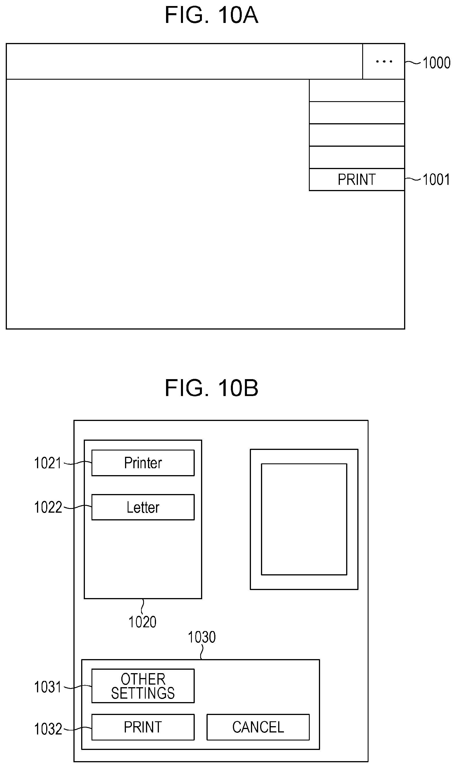Patent US11782656 Figure 10 – Information processing apparatus processing print setting, control method, and control program