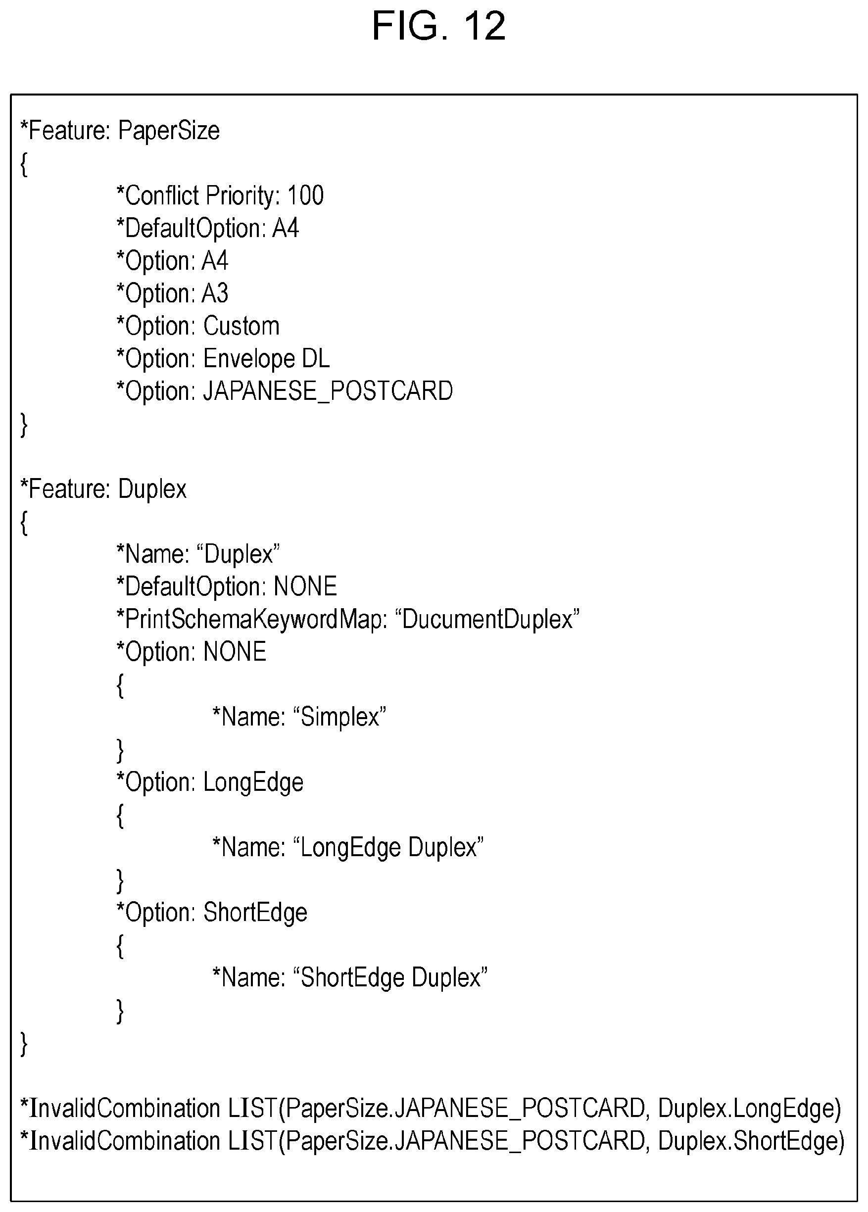 Patent US11782656 Figure 12 – Information processing apparatus processing print setting, control method, and control program