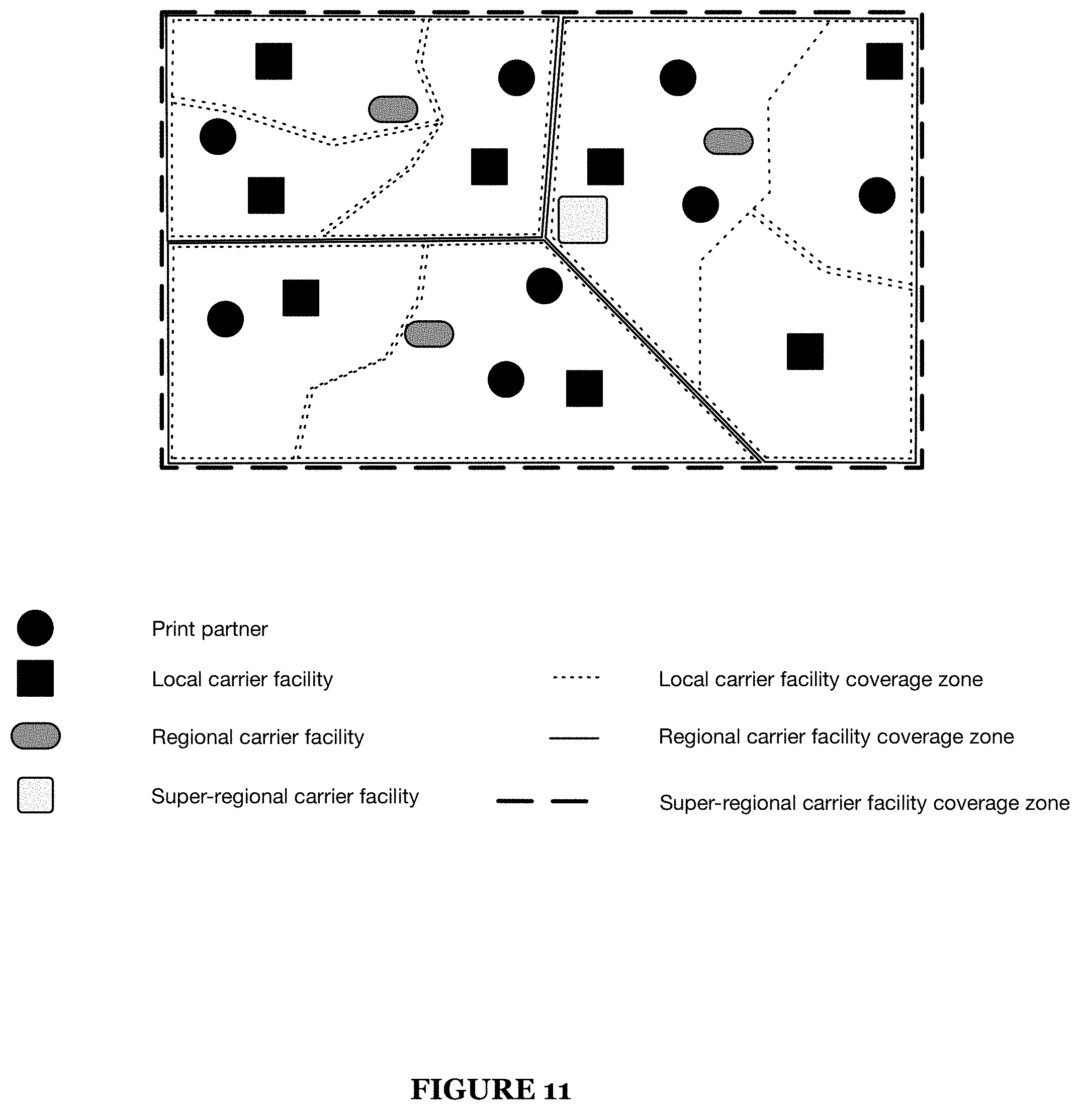 Patent US11782662 Figure 11 – Method and system for asset routing