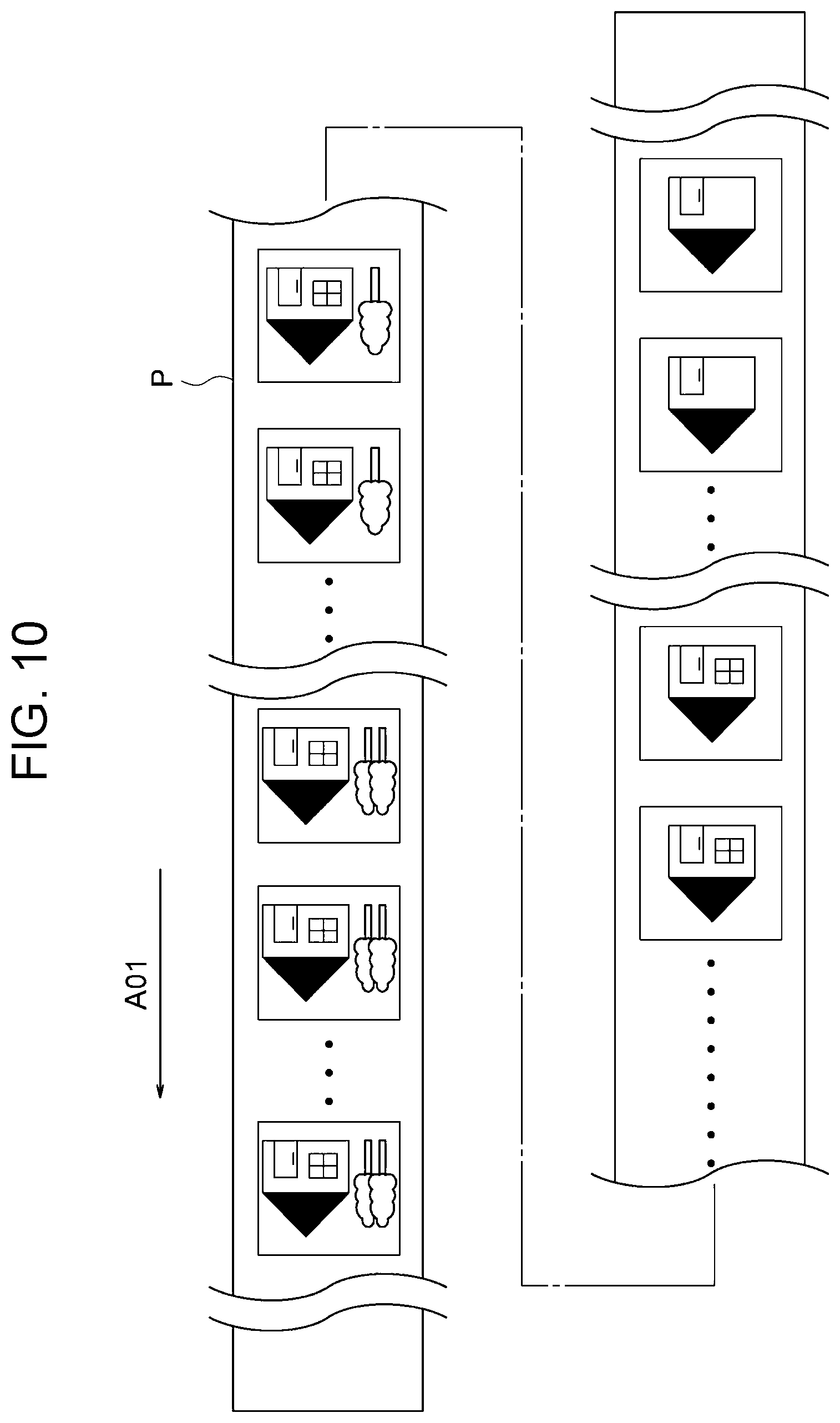 Patent US11782664 Figure 10 – Image forming apparatus having managing apparatus which creates print groups according to speed and associates print groups to a continuous paper strip