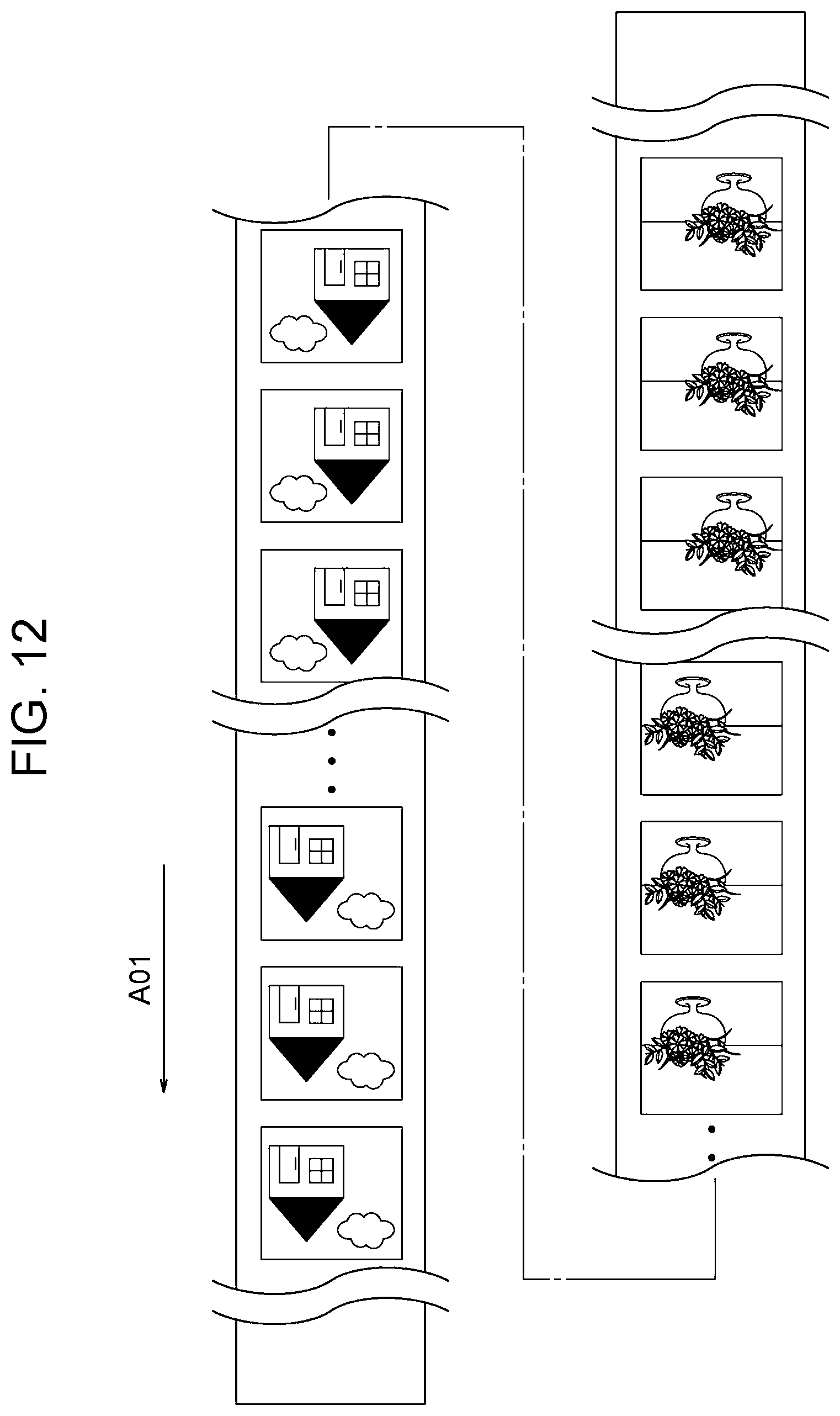 Patent US11782664 Figure 12 – Image forming apparatus having managing apparatus which creates print groups according to speed and associates print groups to a continuous paper strip
