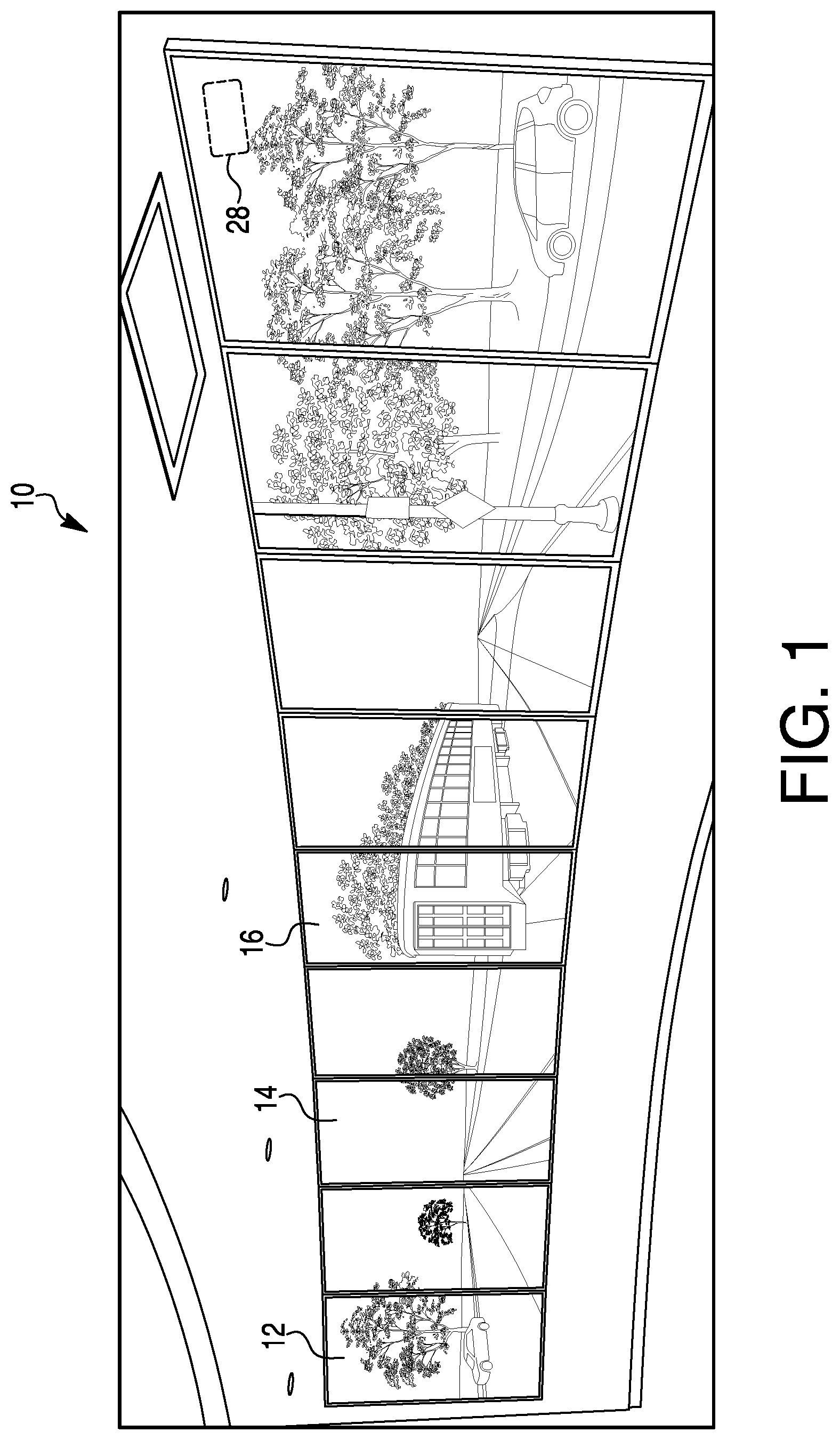Patent US11782667 — Multi-panel, multi-communication video wall and system and method for seamlessly isolating one or more panels for individual user interaction — Figure 1