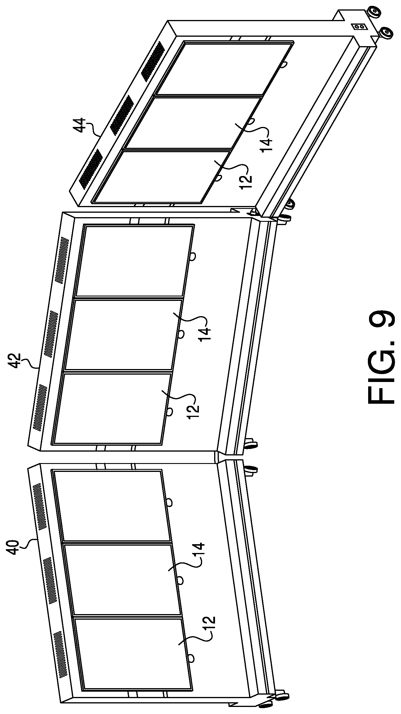Patent US11782667 Figure 8 – Multi-panel, multi-communication video wall and system and method for seamlessly isolating one or more panels for individual user interaction