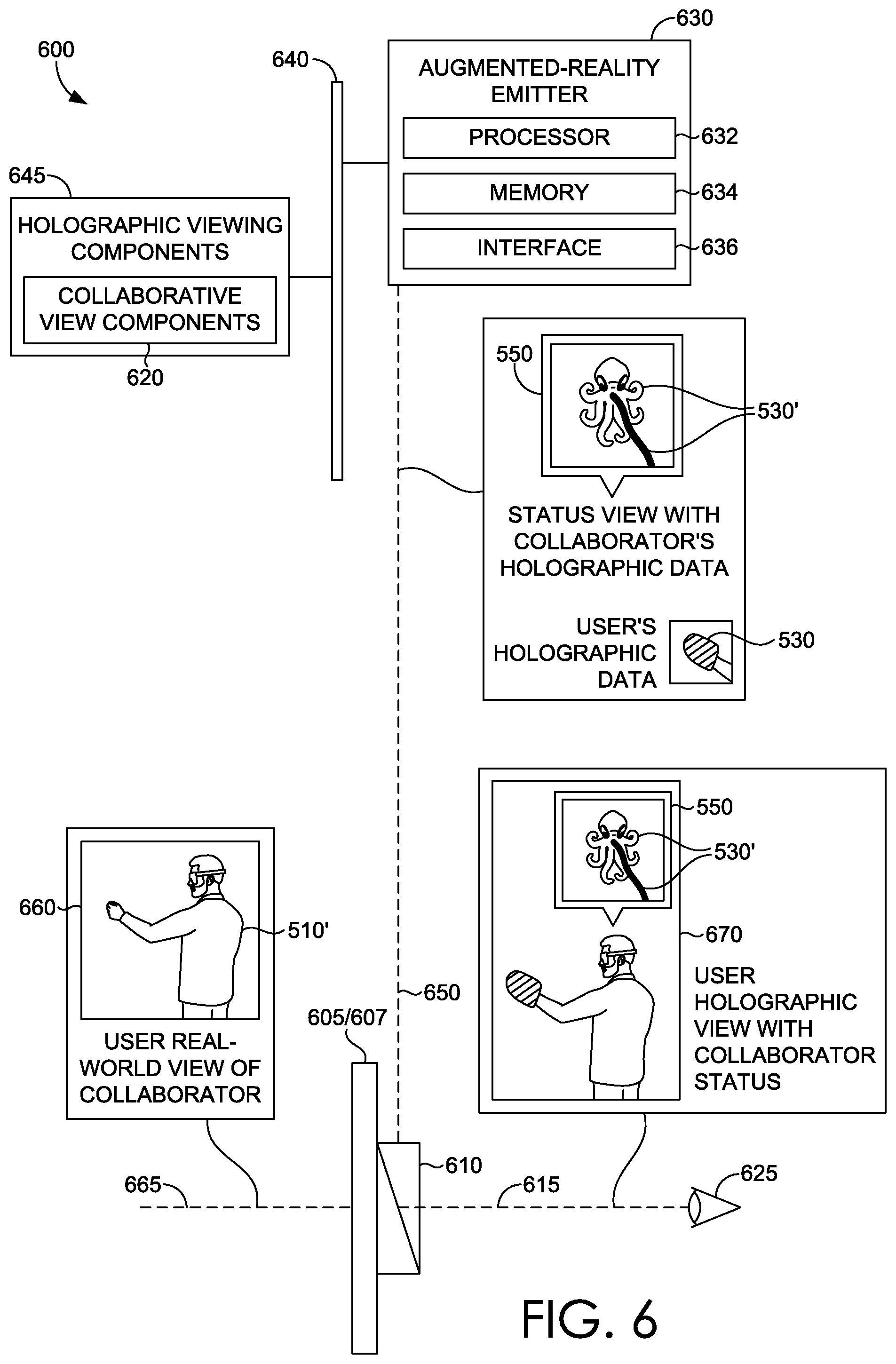Patent US11782669 Figure 6 – Intuitive augmented reality collaboration on visual data