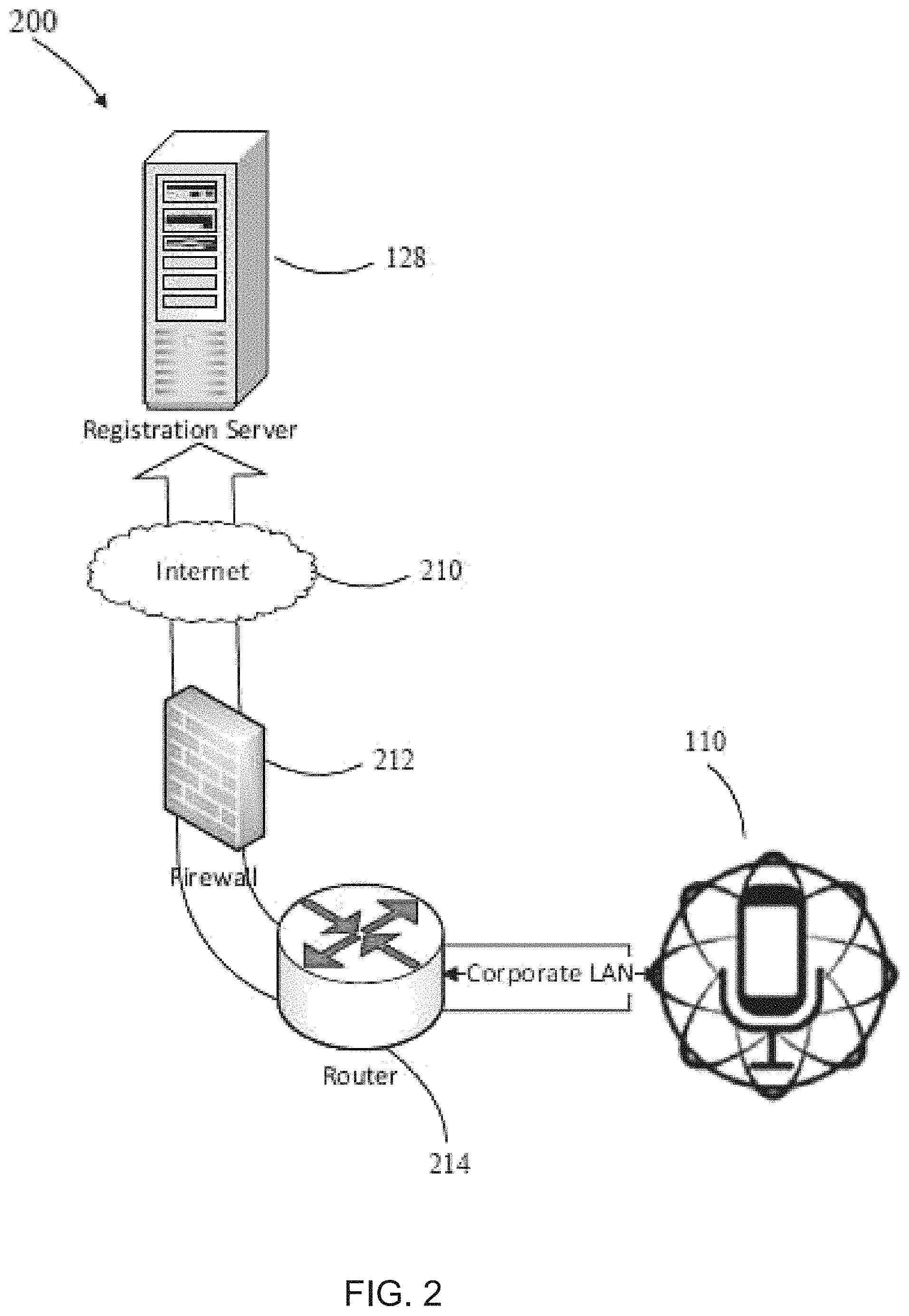 Patent US11782674 Figure 2 – Centrally controlling communication at a venue
