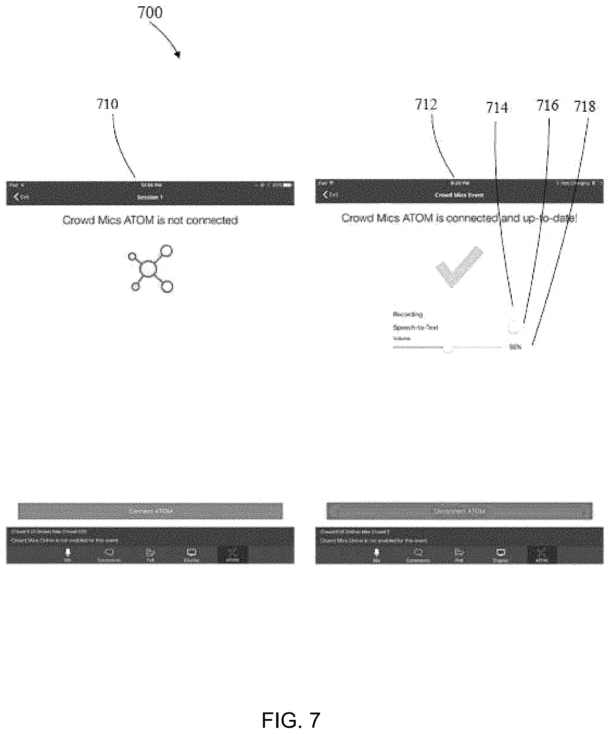 Patent US11782674 Figure 7 – Centrally controlling communication at a venue