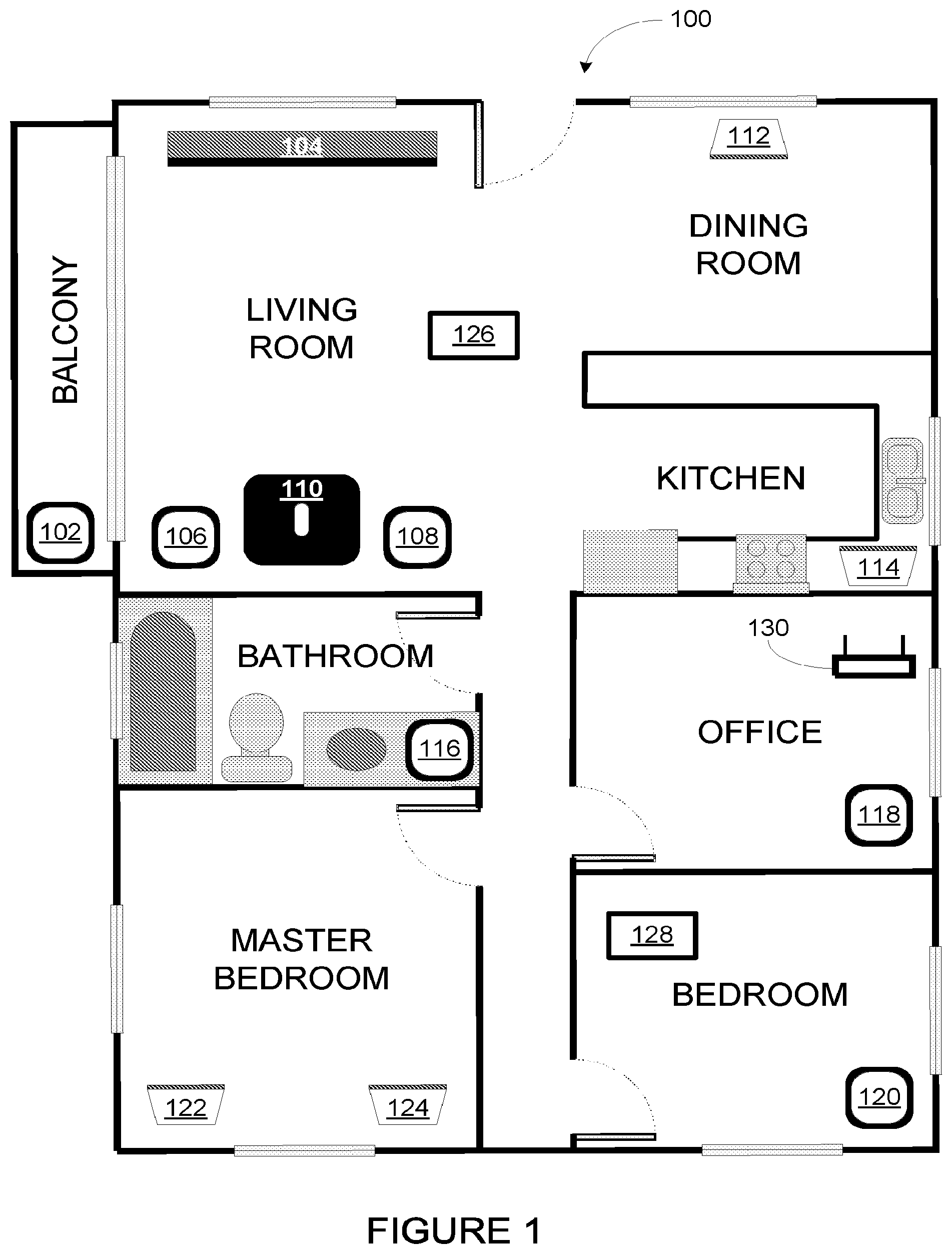 Patent US11782675 Figure 1 – Systems and methods of distributing audio to one or more playback devices