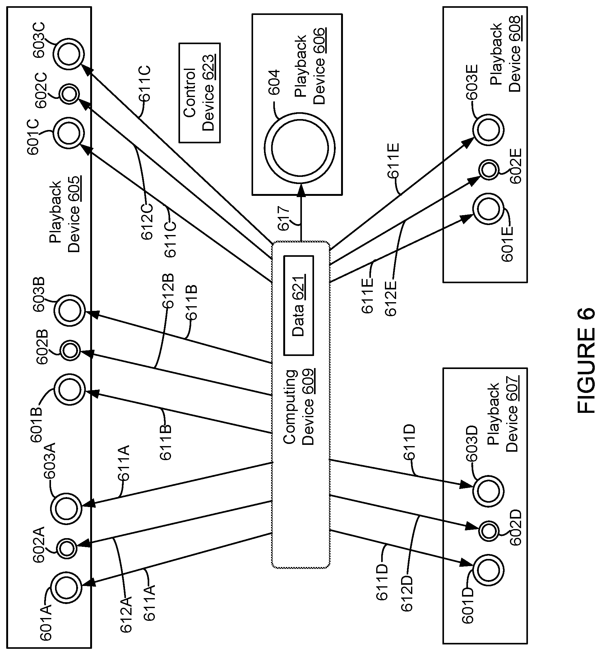 Patent US11782675 Figure 5 – Systems and methods of distributing audio to one or more playback devices