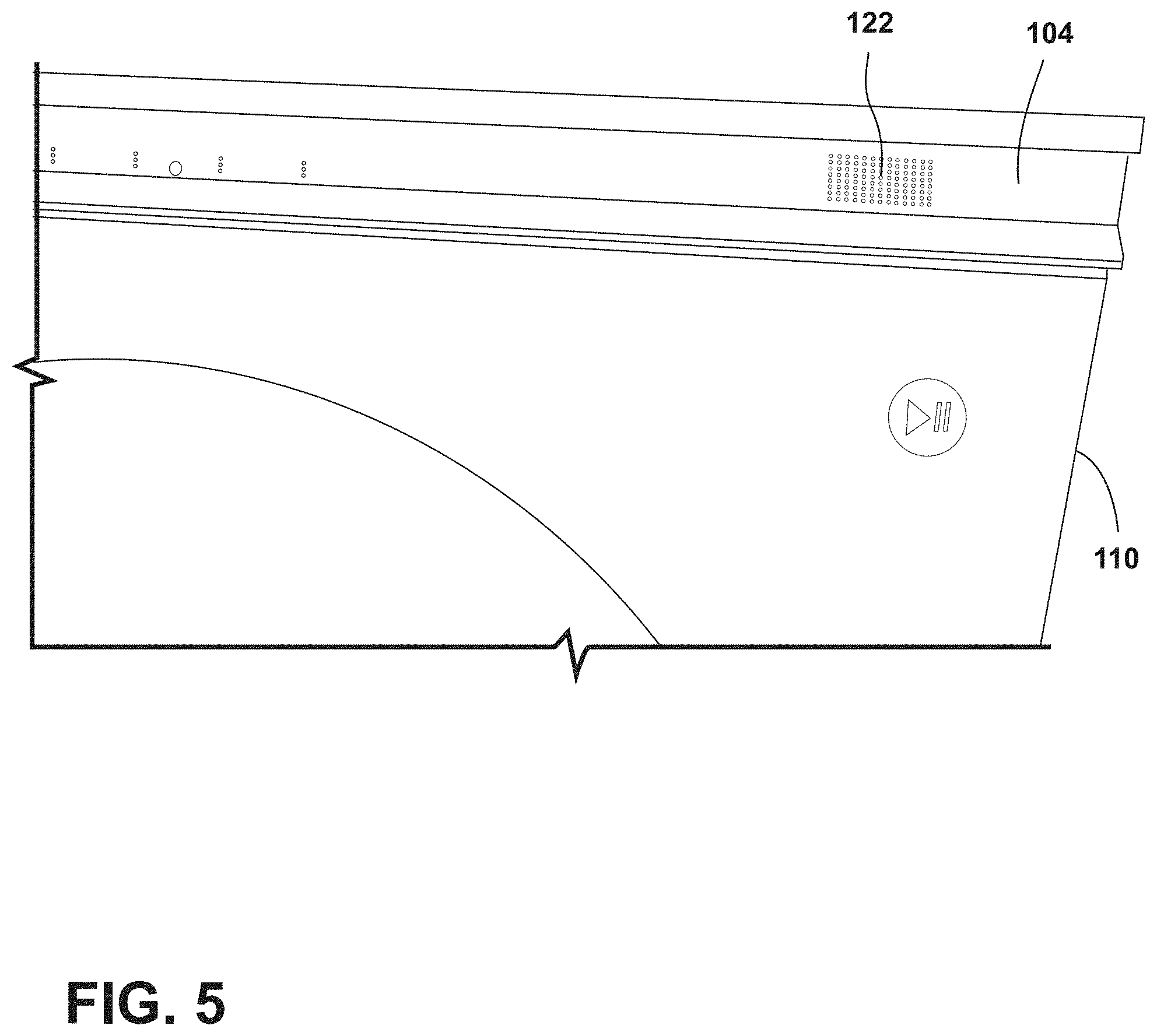 Patent US11782677 Figure 5 – User-interface system for a laundry appliance