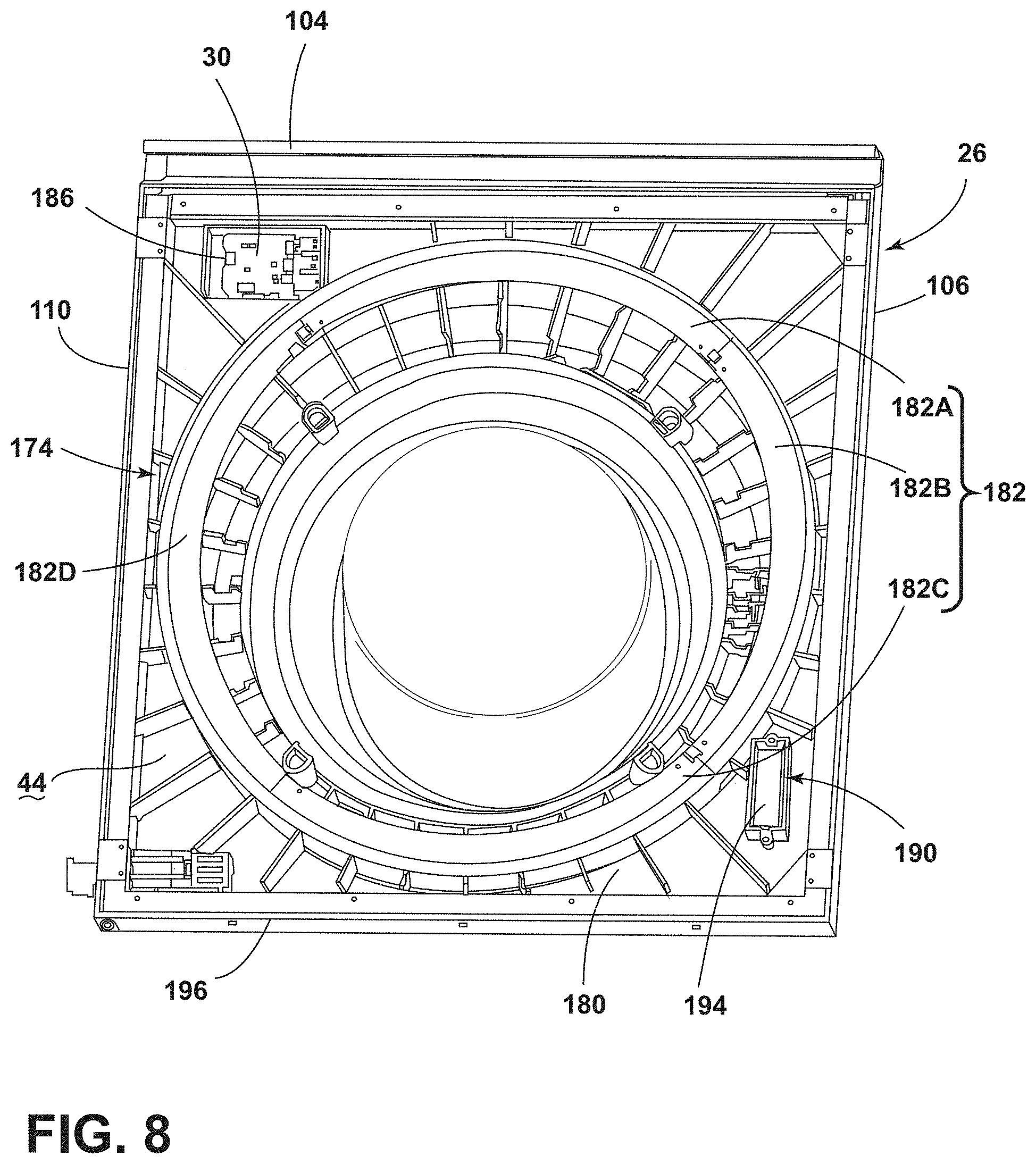 Patent US11782677 Figure 8 – User-interface system for a laundry appliance