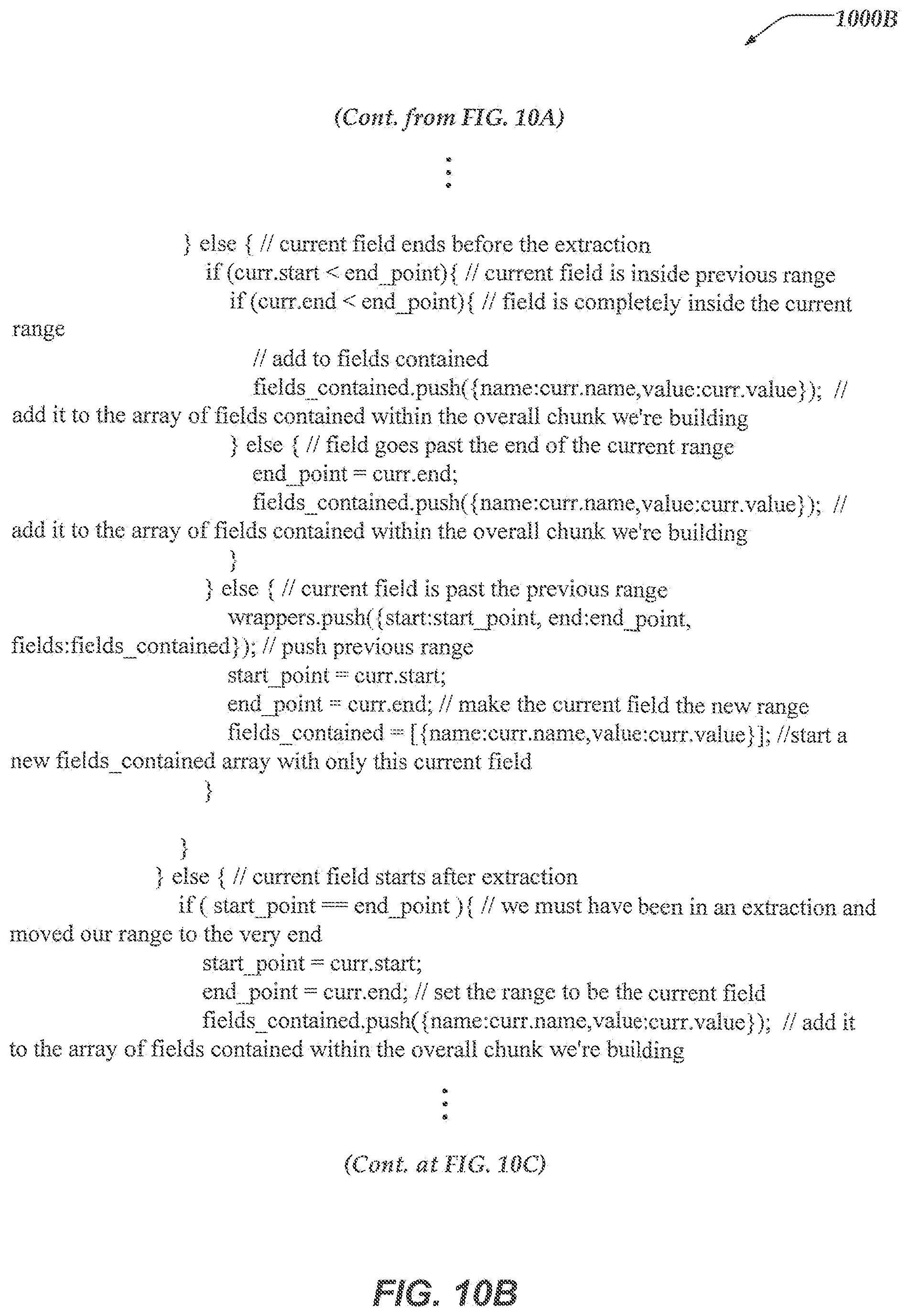 Patent US11782678 Figure 14 – Graphical user interface for extraction rules