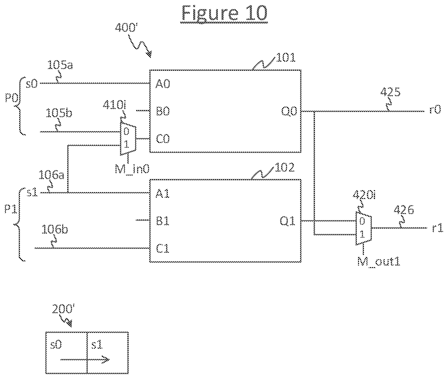 Patent US11782679 Figure 12 – Multiplexing between different processing channels