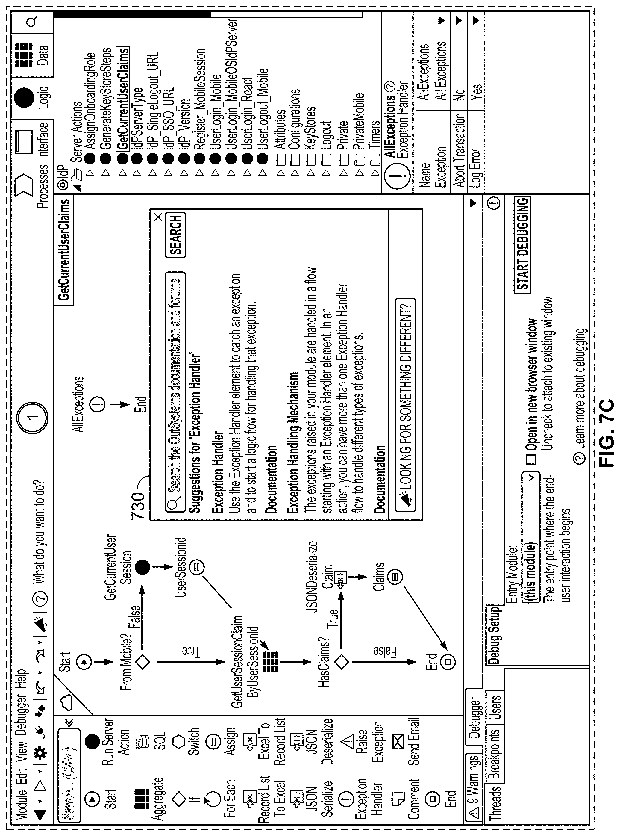 Patent US11782681 Figure 9 – Providing resolution suggestions in a program development tool