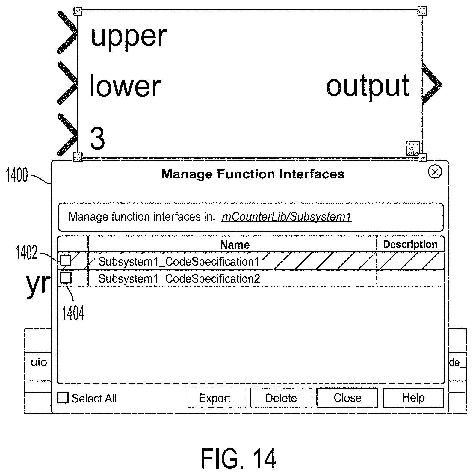 Patent US11782682 Figure 15 – Providing metric data for patterns usable in a modeling environment