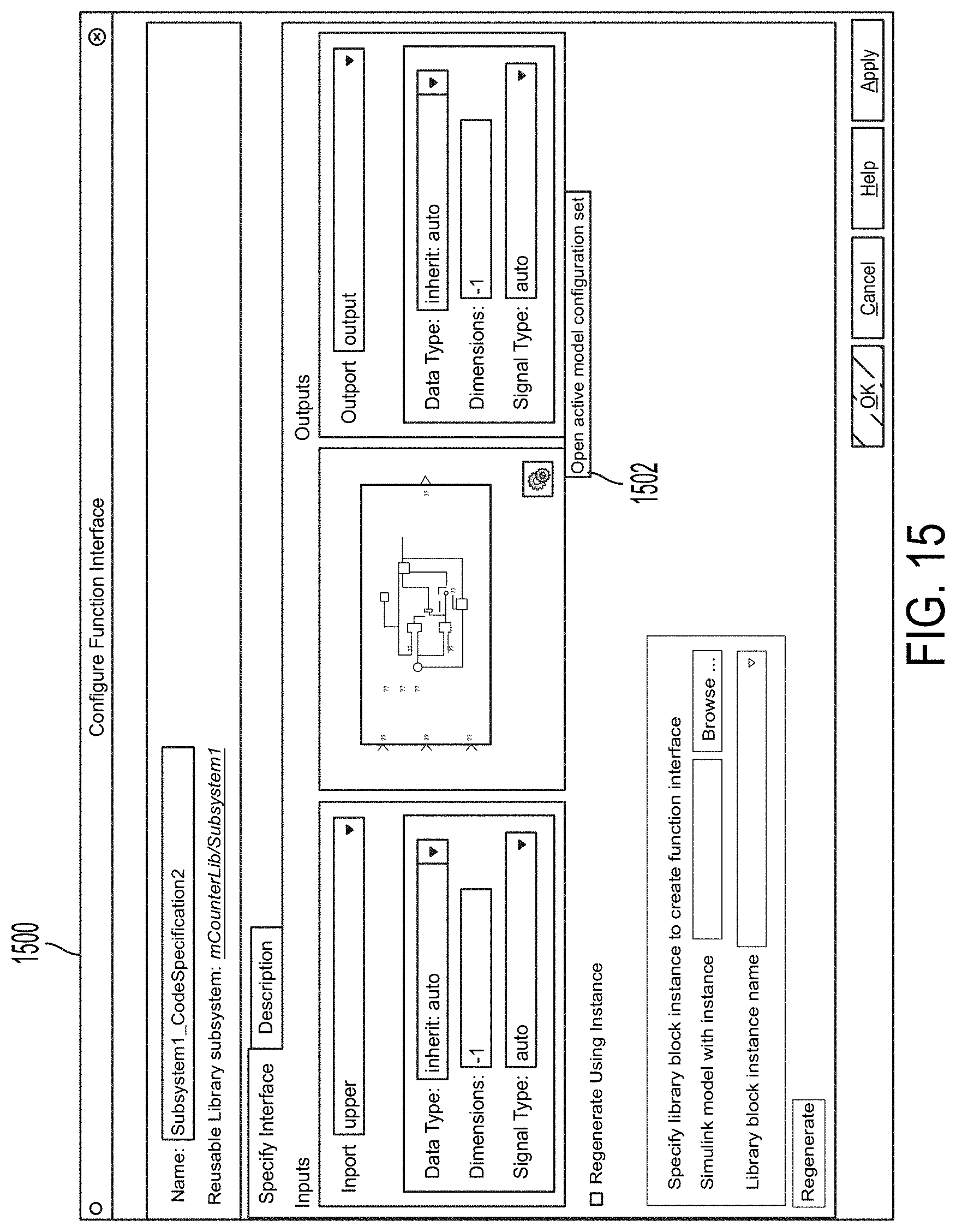 Patent US11782682 Figure 16 – Providing metric data for patterns usable in a modeling environment
