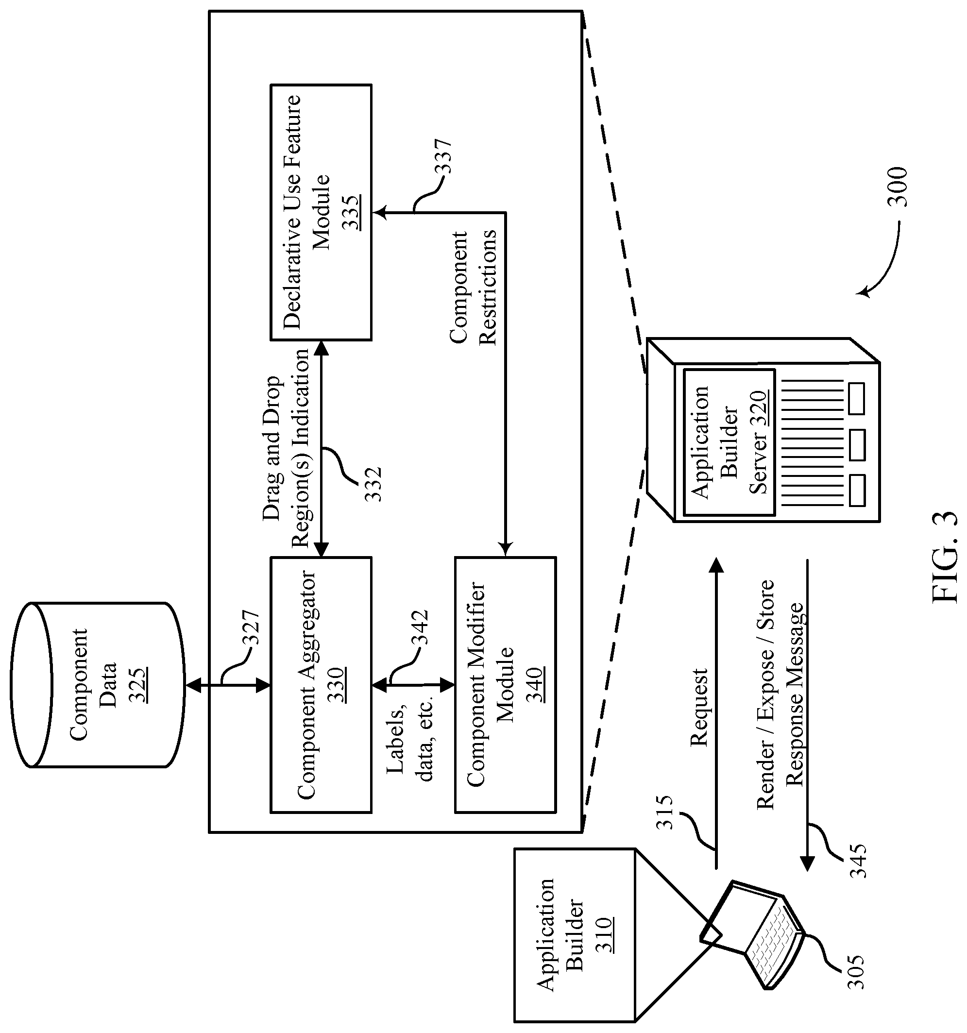 Patent US11782684 Figure 3 – Declarative container components for builders