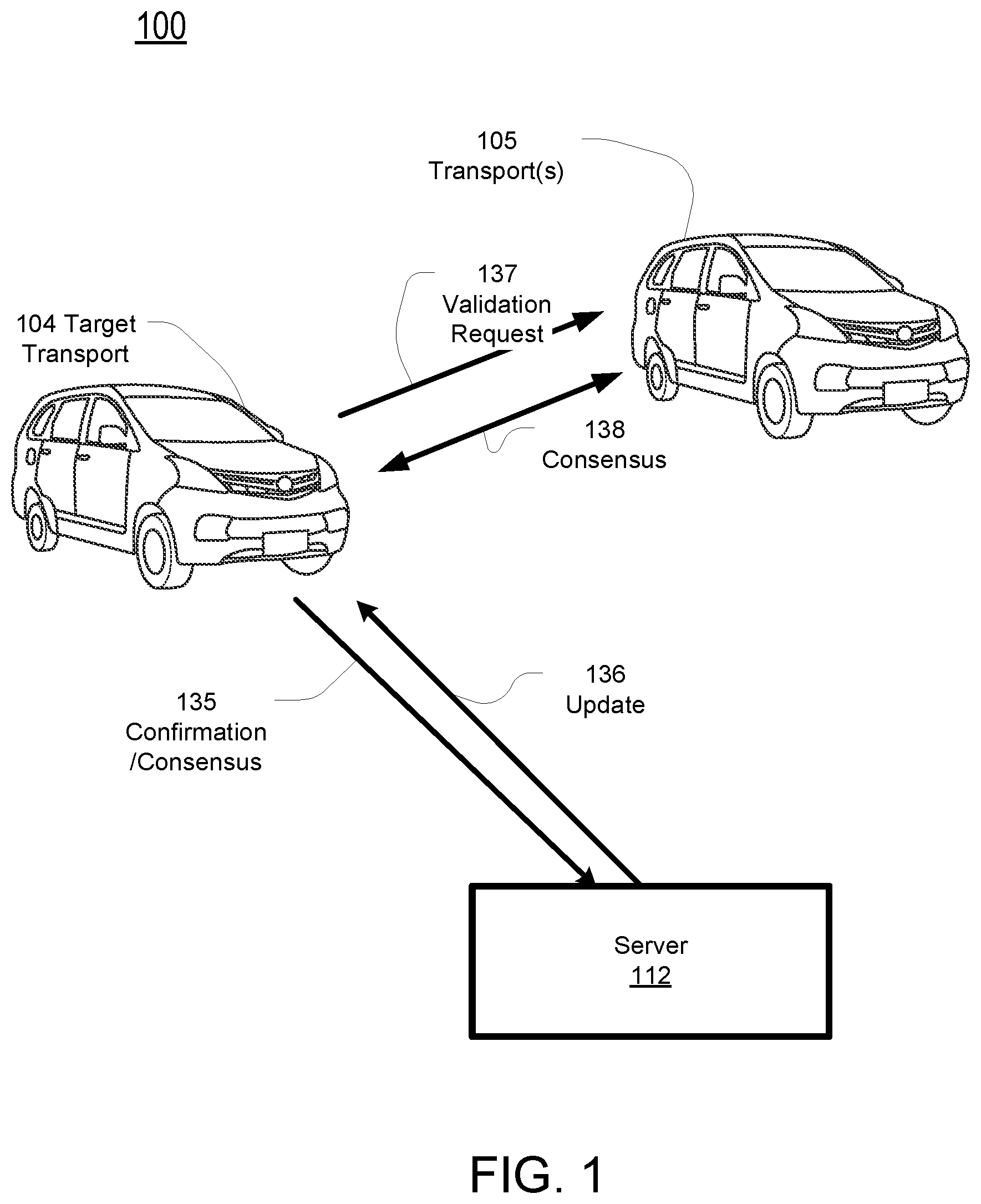 Patent US11782696 — Secure transport software update — Figure 1