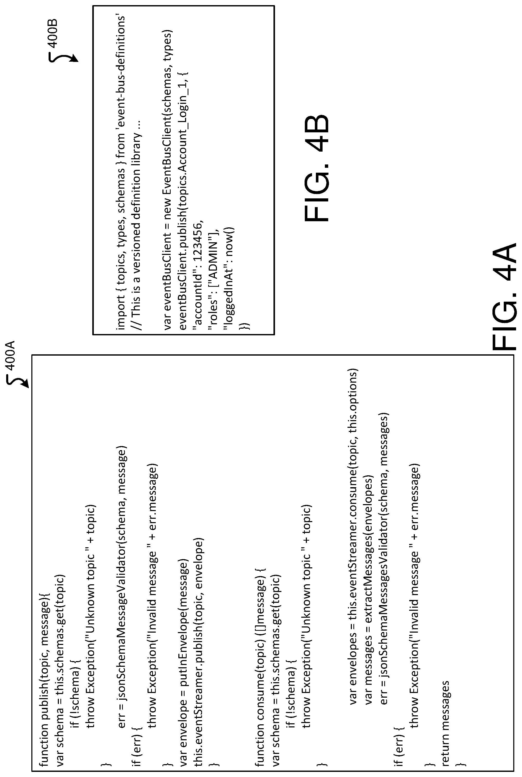 Patent US11782712 Figure 4 – Extensible event bus architecture