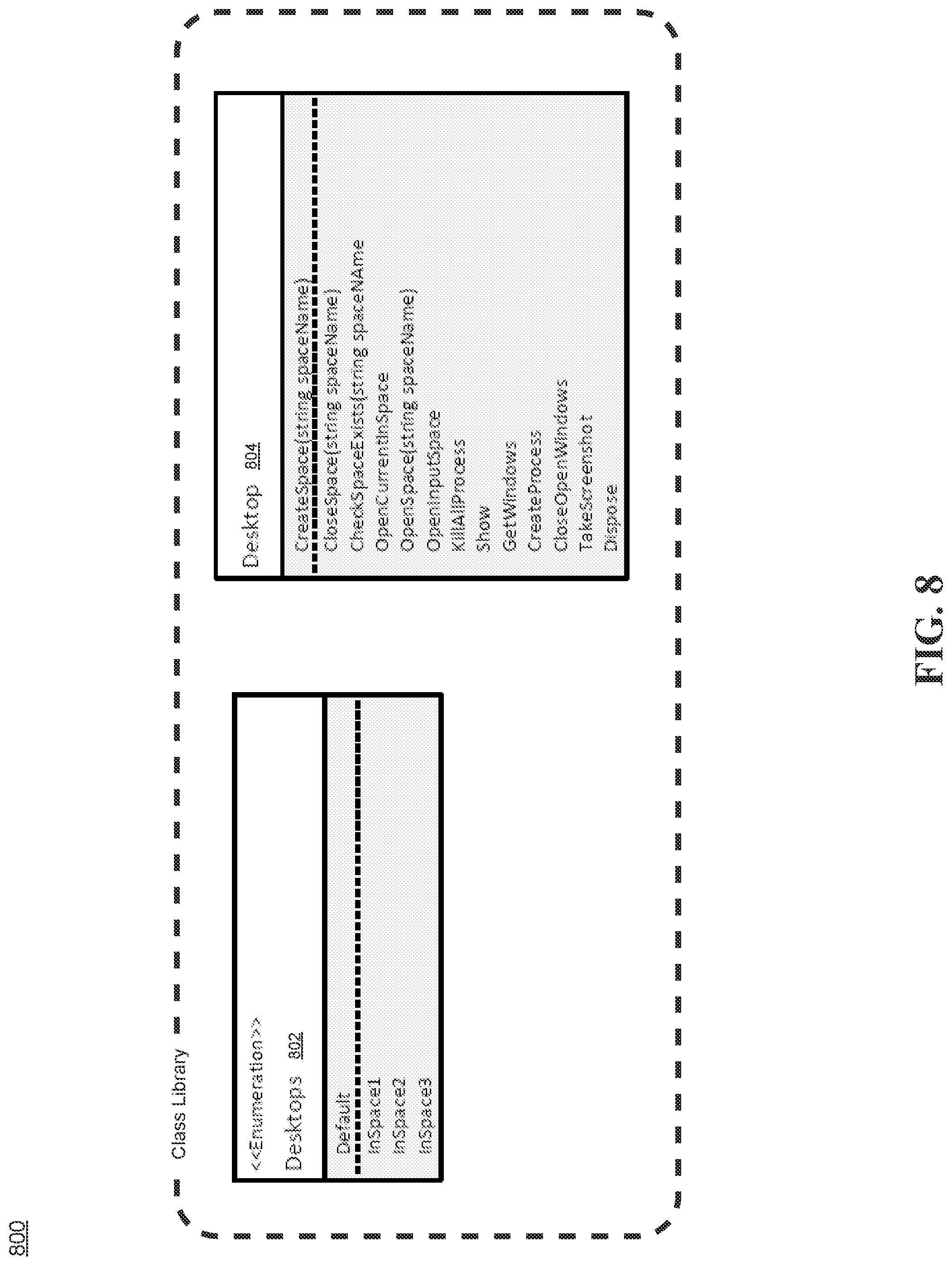Patent US11782736 Figure 8 – System and method for implementing an attended automation module