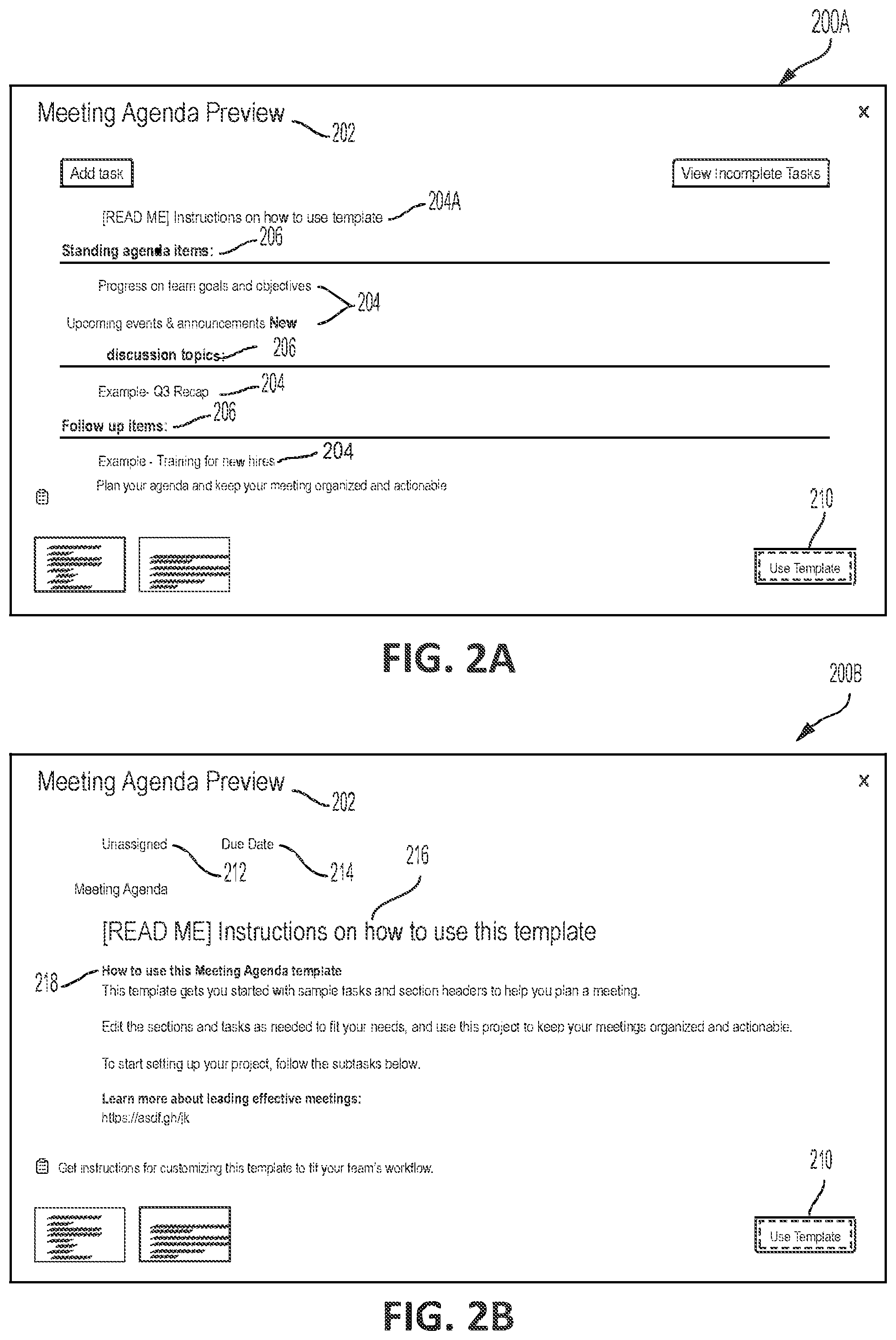 Patent US11782737 Figure 2 – Systems and methods for determining and presenting a graphical user interface including template metrics