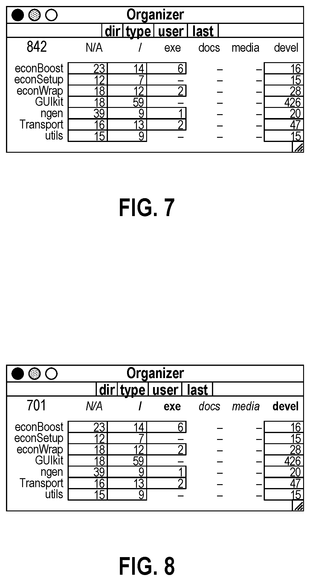 Patent US11782738 Figure 7 – Data structures for visualization of hierarchical data