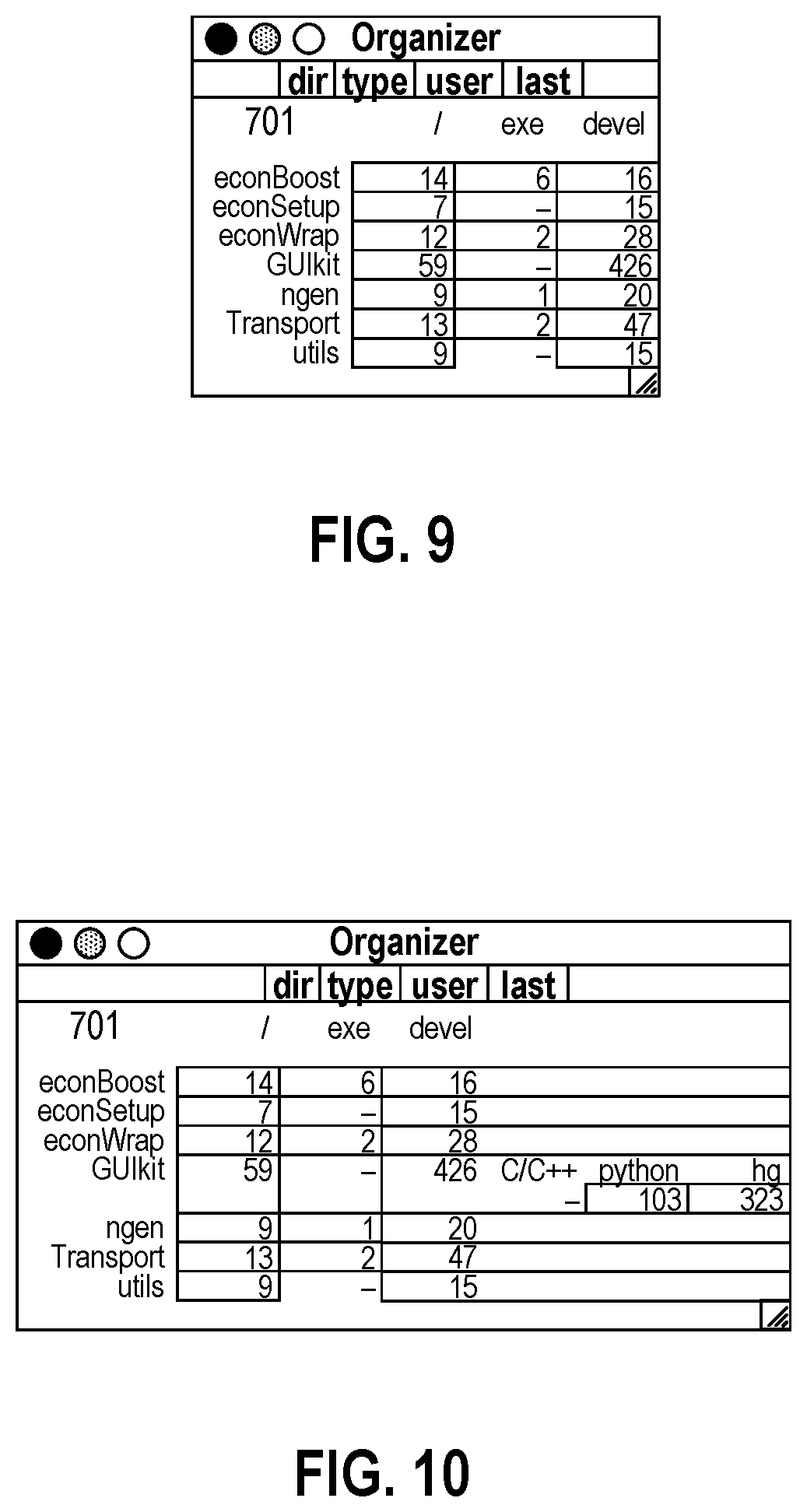 Patent US11782738 Figure 8 – Data structures for visualization of hierarchical data