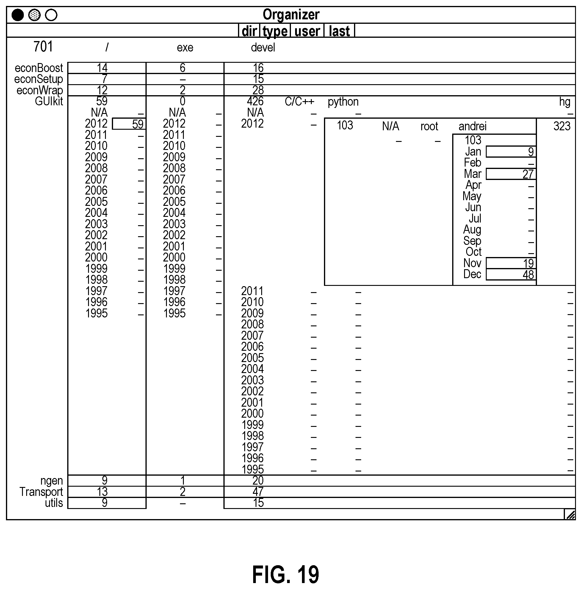 Patent US11782738 Figure 15 – Data structures for visualization of hierarchical data