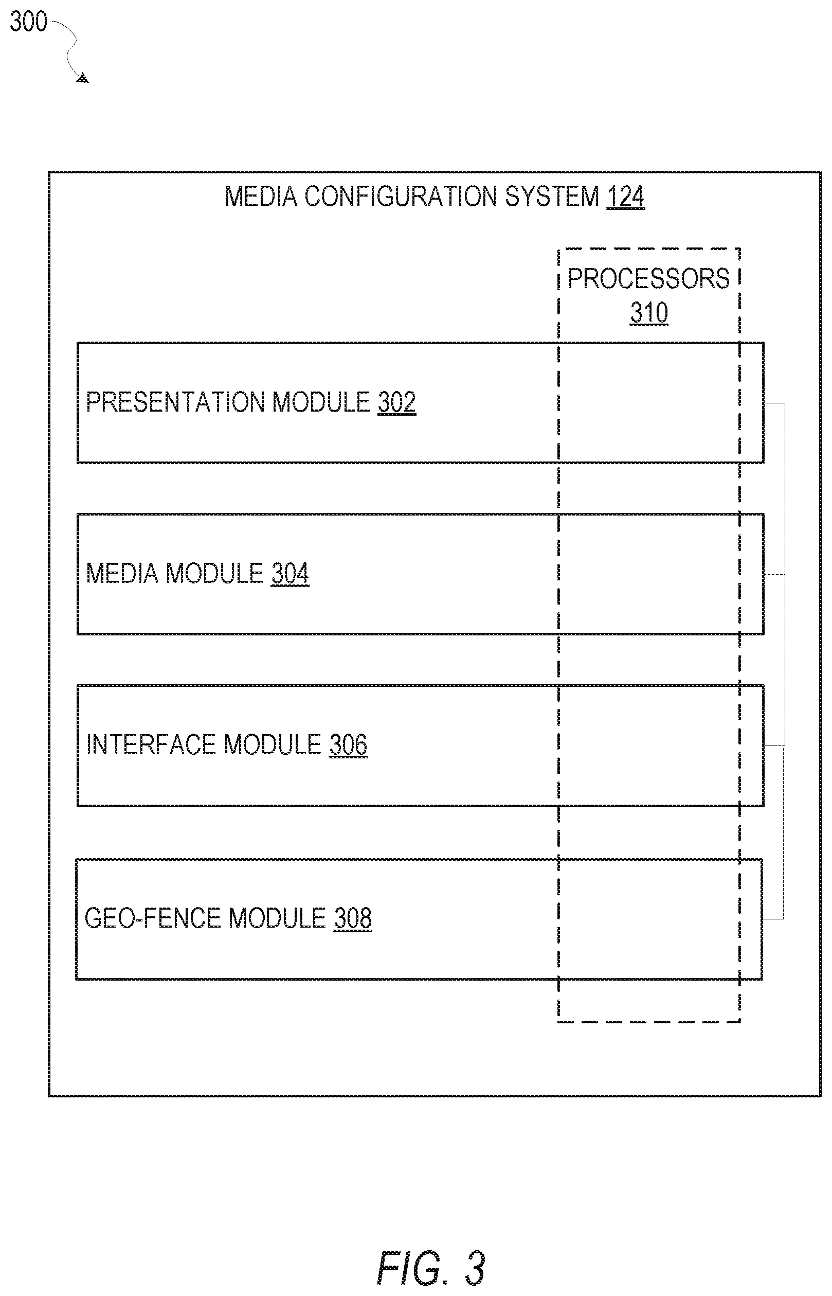 Patent US11782740 Figure 3 – Interface to configure media content