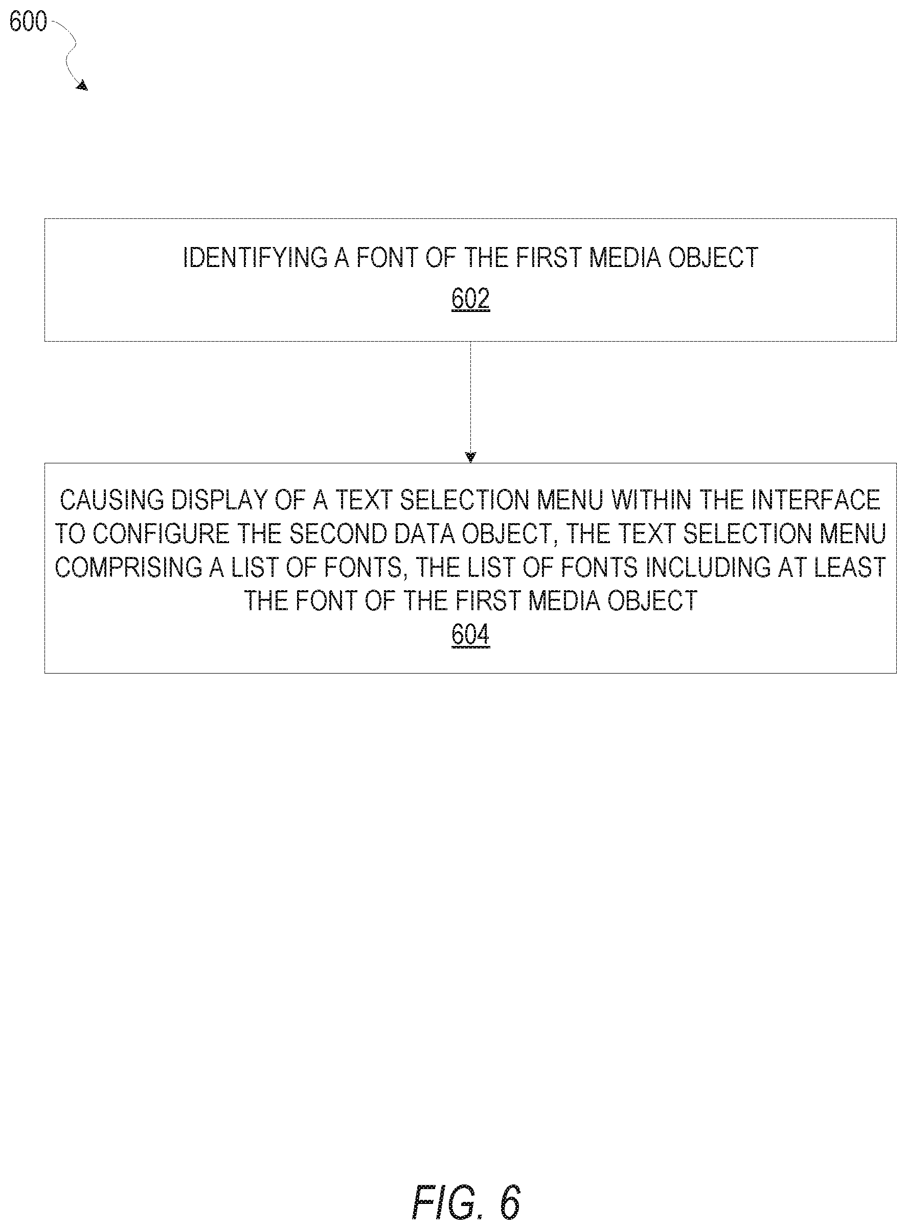 Patent US11782740 Figure 6 – Interface to configure media content