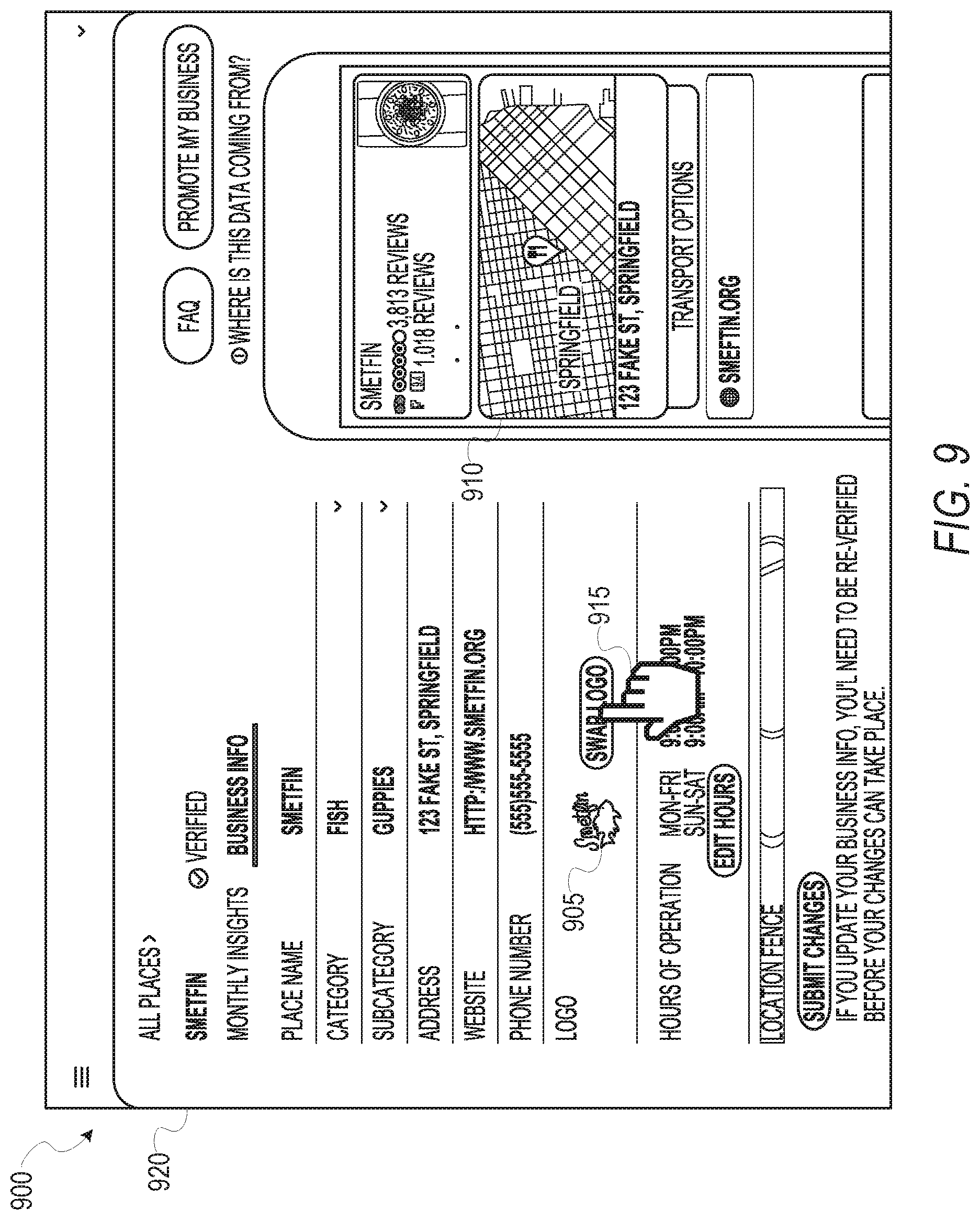 Patent US11782740 Figure 9 – Interface to configure media content