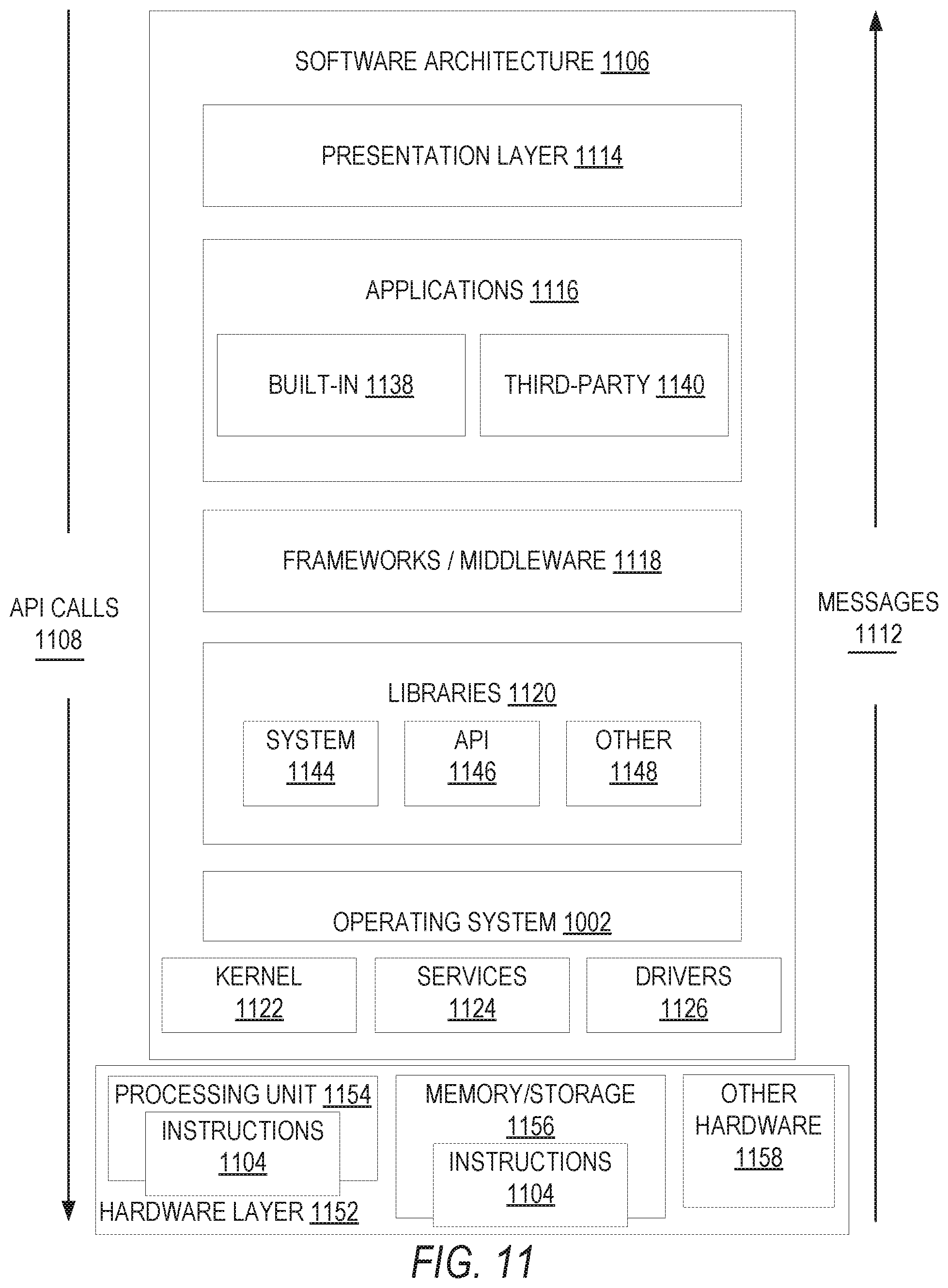 Patent US11782740 Figure 11 – Interface to configure media content