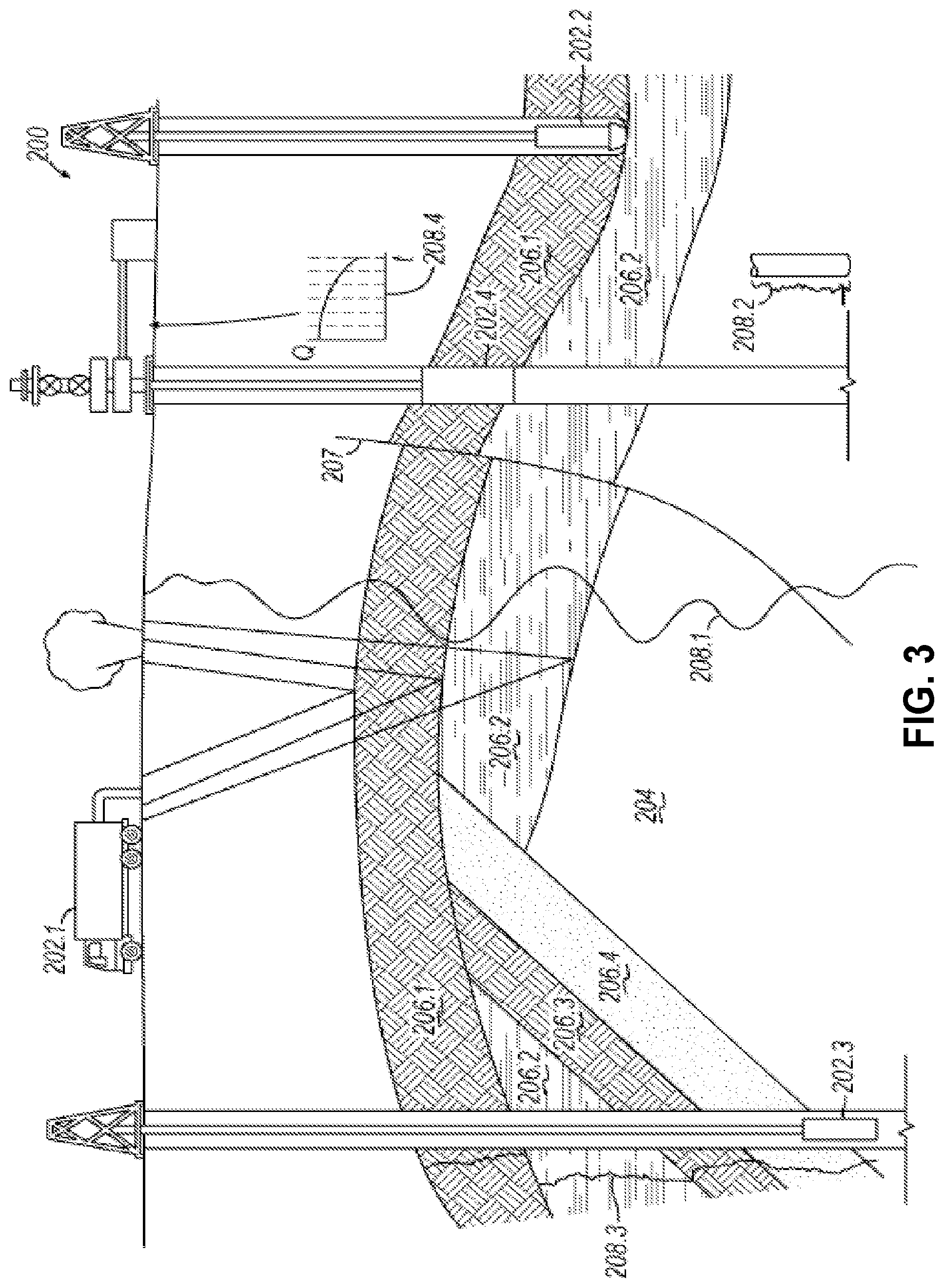 Patent US11782741 Figure 3 – Modeling of fluid introduction and/or fluid extraction elements in simulation of coreflood experiment