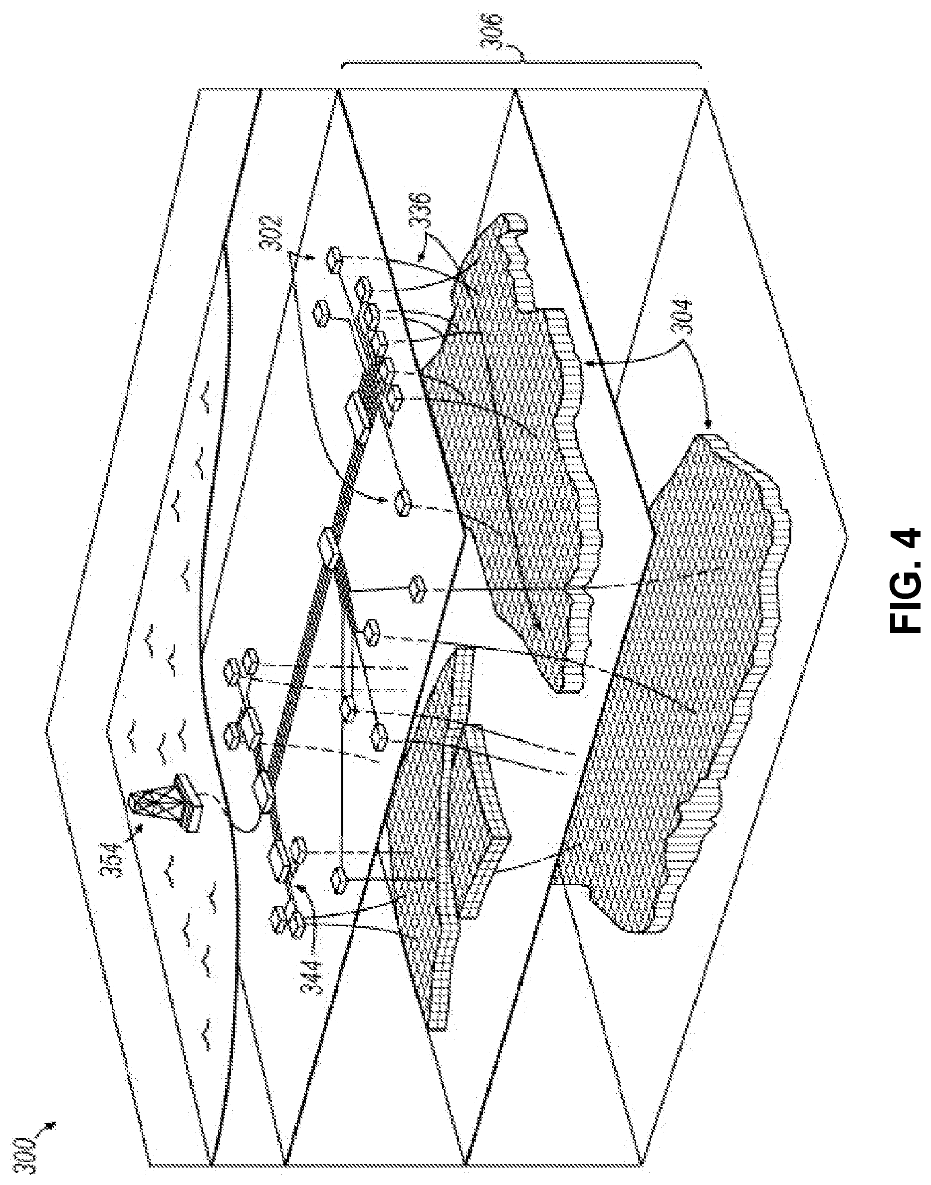 Patent US11782741 Figure 4 – Modeling of fluid introduction and/or fluid extraction elements in simulation of coreflood experiment