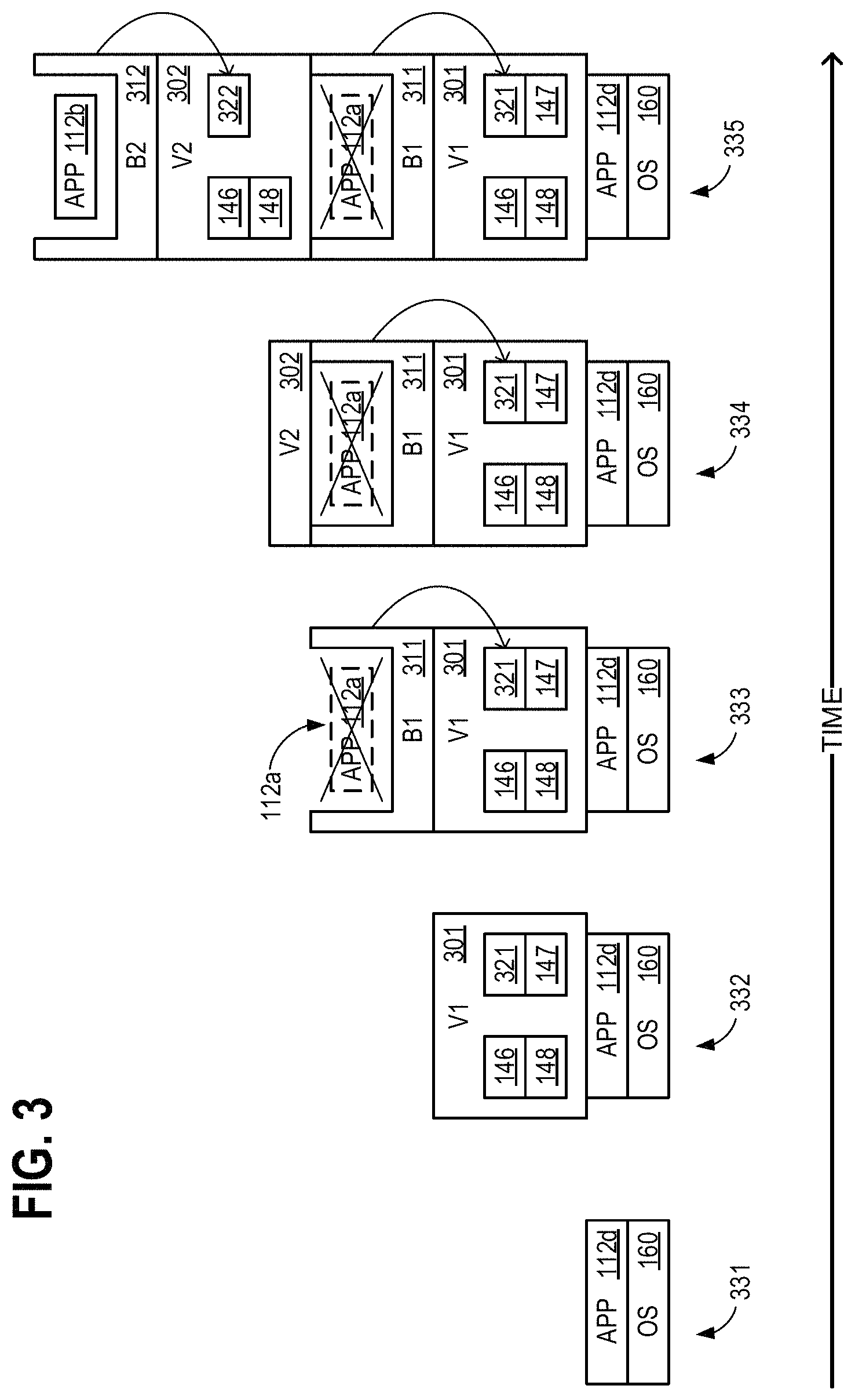 Patent US11782754 Figure 4 – Repositioning applications from physical devices to the cloud