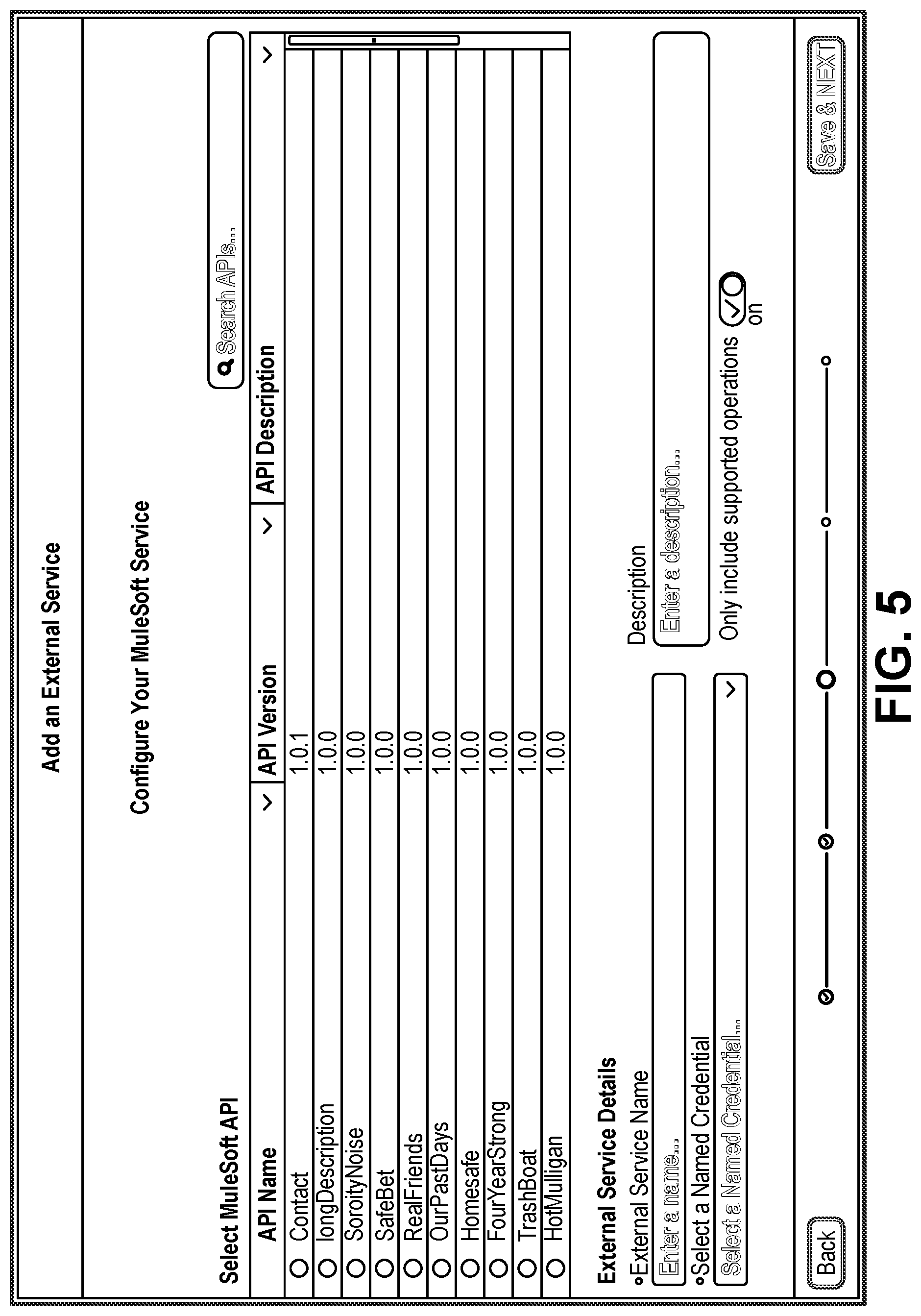 Patent US11782773 Figure 5 – Automated application programing interface importation