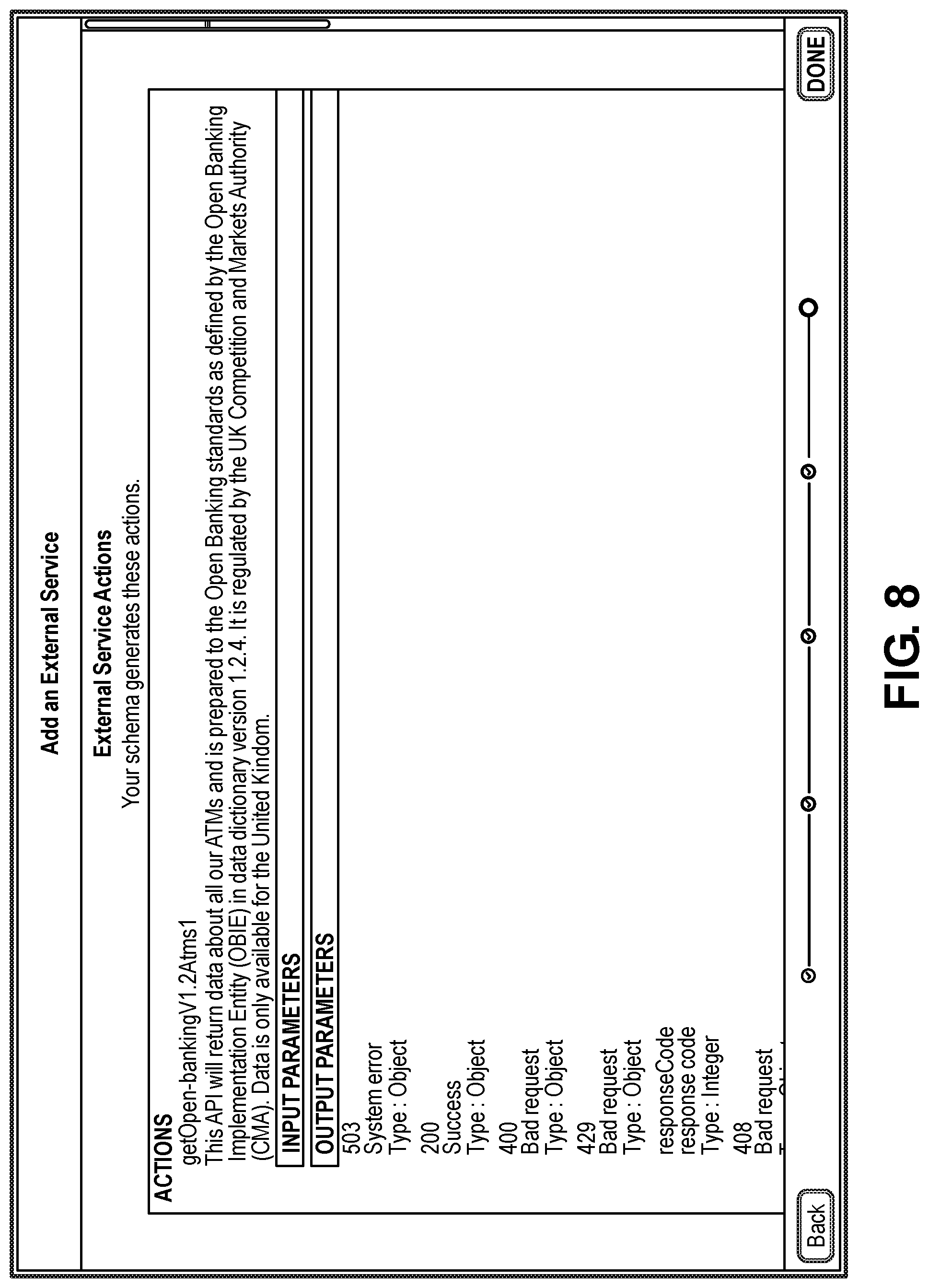 Patent US11782773 Figure 8 – Automated application programing interface importation