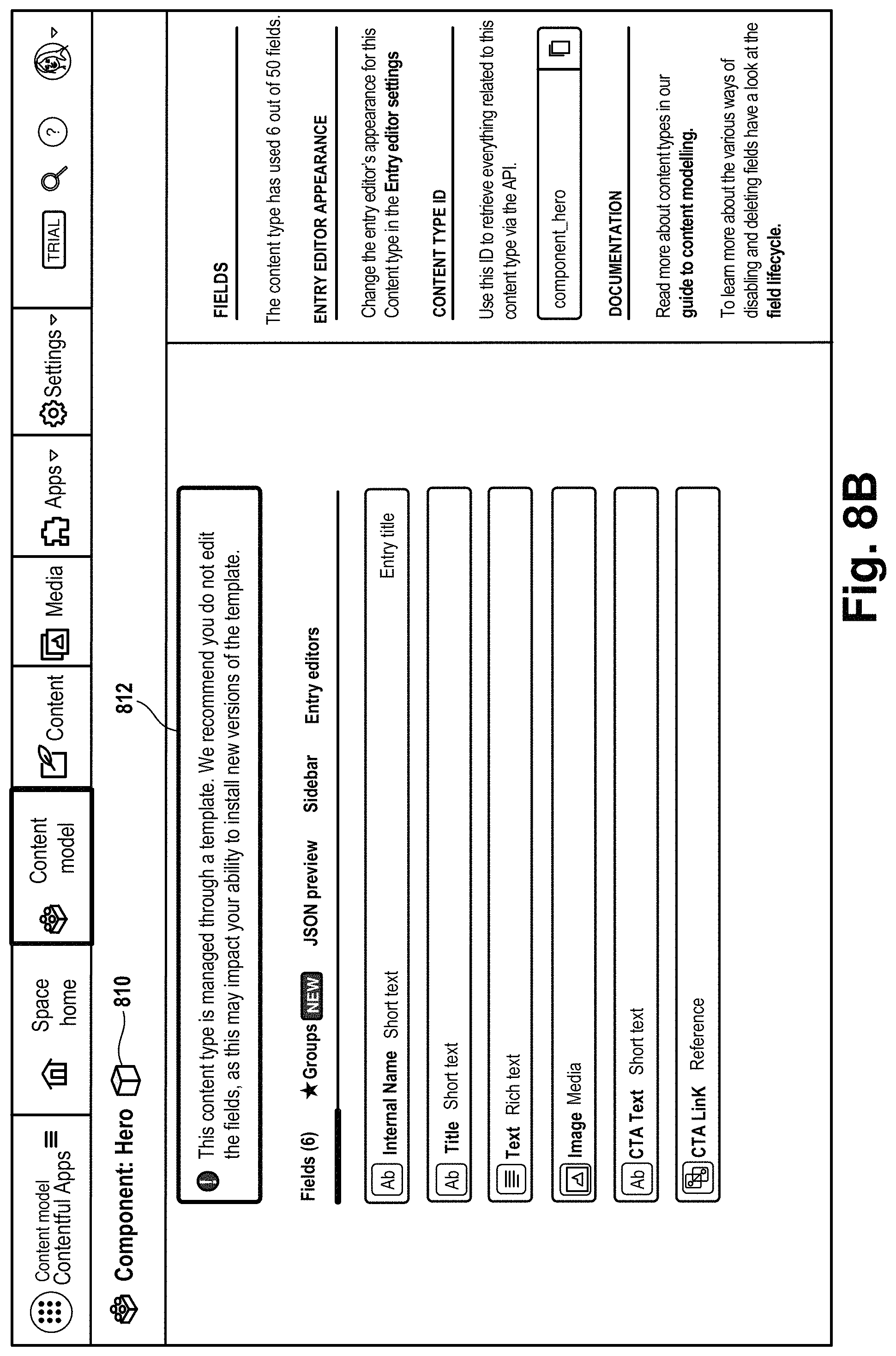 Patent US11782822 Figure 15 – Templates for content spaces in a content management system
