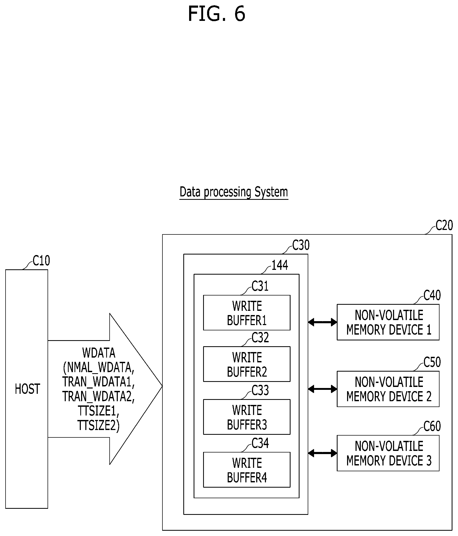Patent US11782825 Figure 14 – Memory system which stores a plurality of write data grouped into a transaction