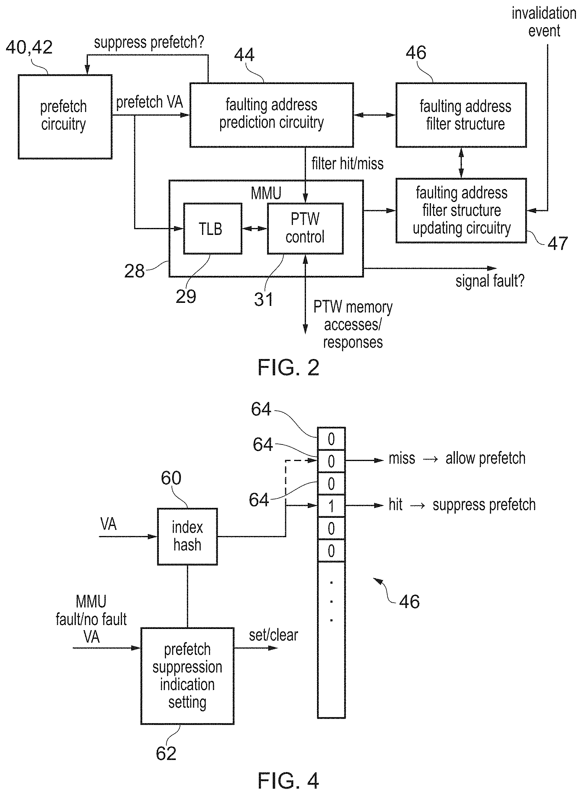 Patent US11782845 Figure 2 – Faulting address prediction for prefetch target address