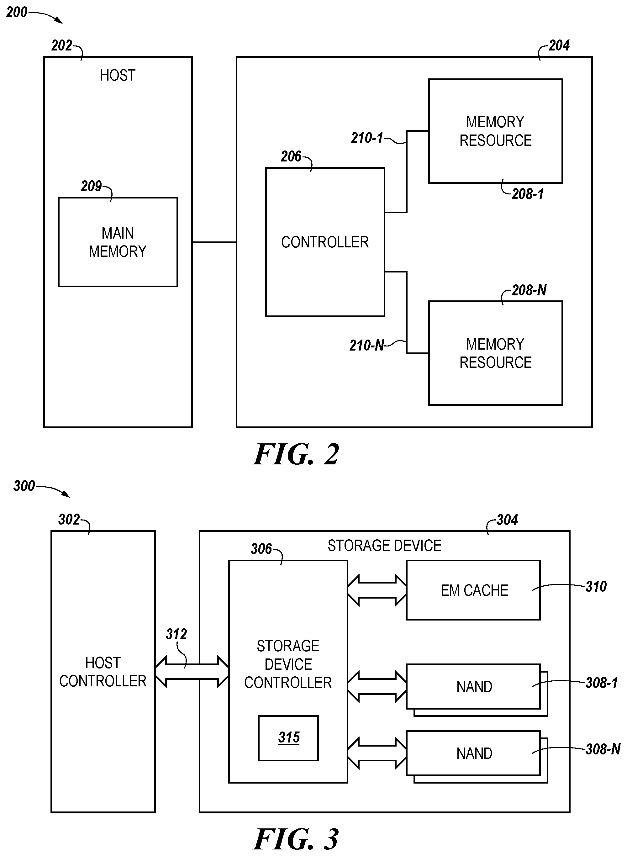 Patent US11782854 Figure 2 – Cache architecture for a storage device