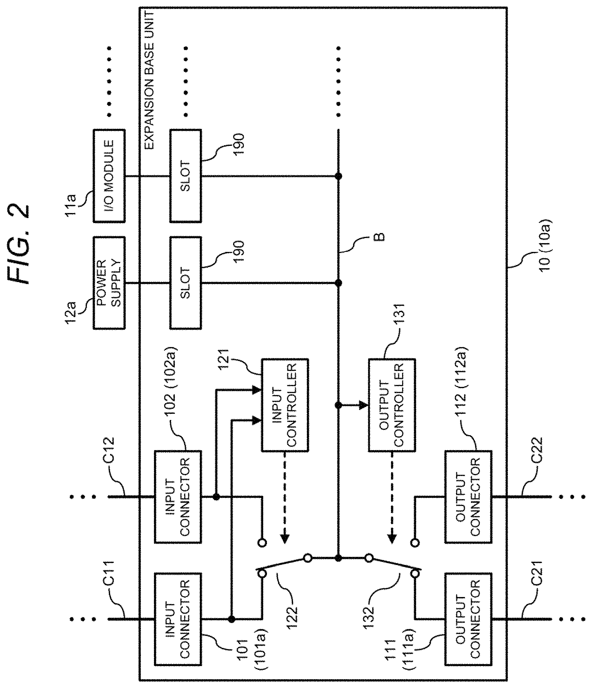 Patent US11782857 Figure 2 – Expansion base unit, control device, control system, and control method
