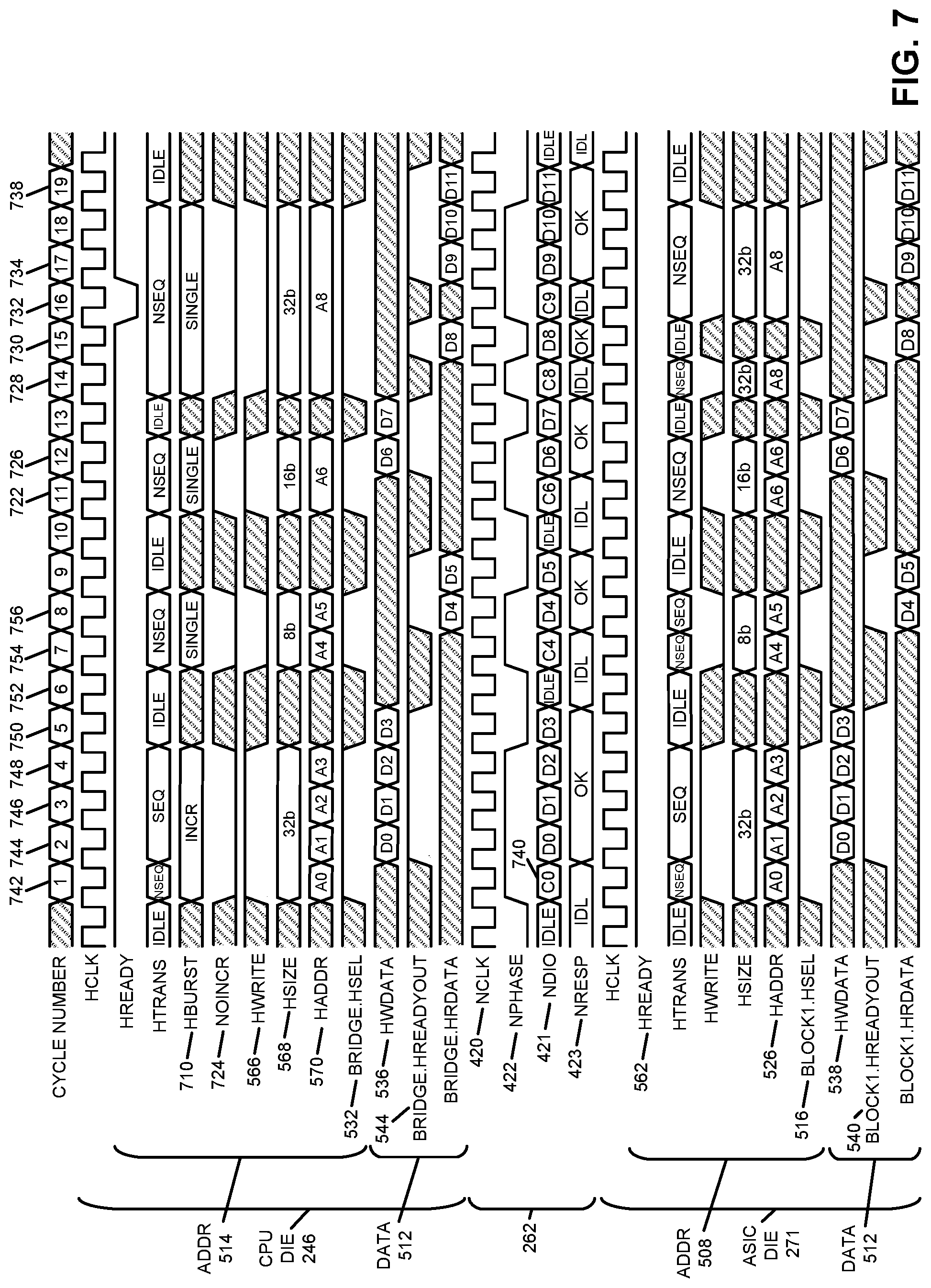 Patent US11782858 Figure 8 – Seamlessly integrated microcontroller chip