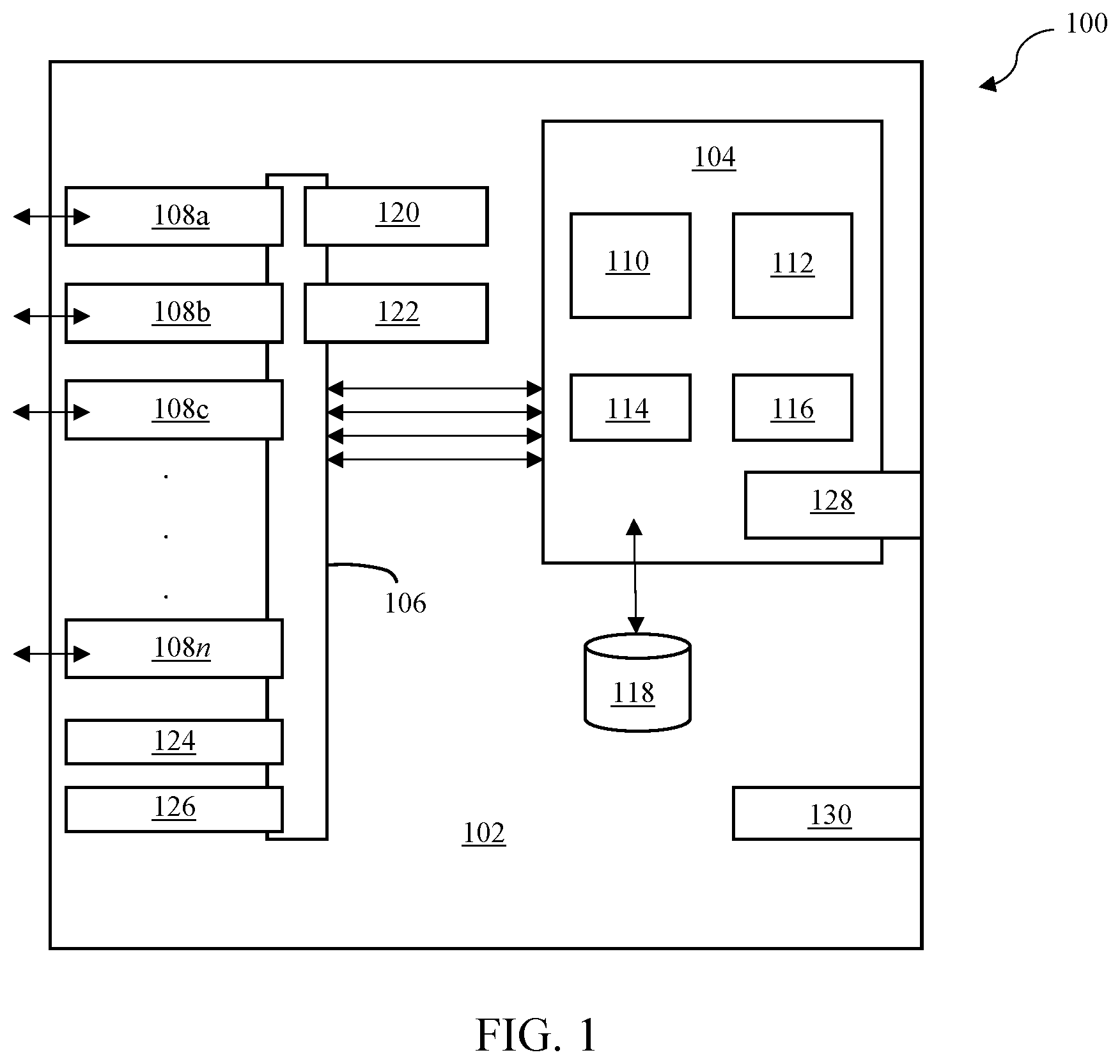 Patent US11782864 Figure 1 – Reconfigurable interconnection node