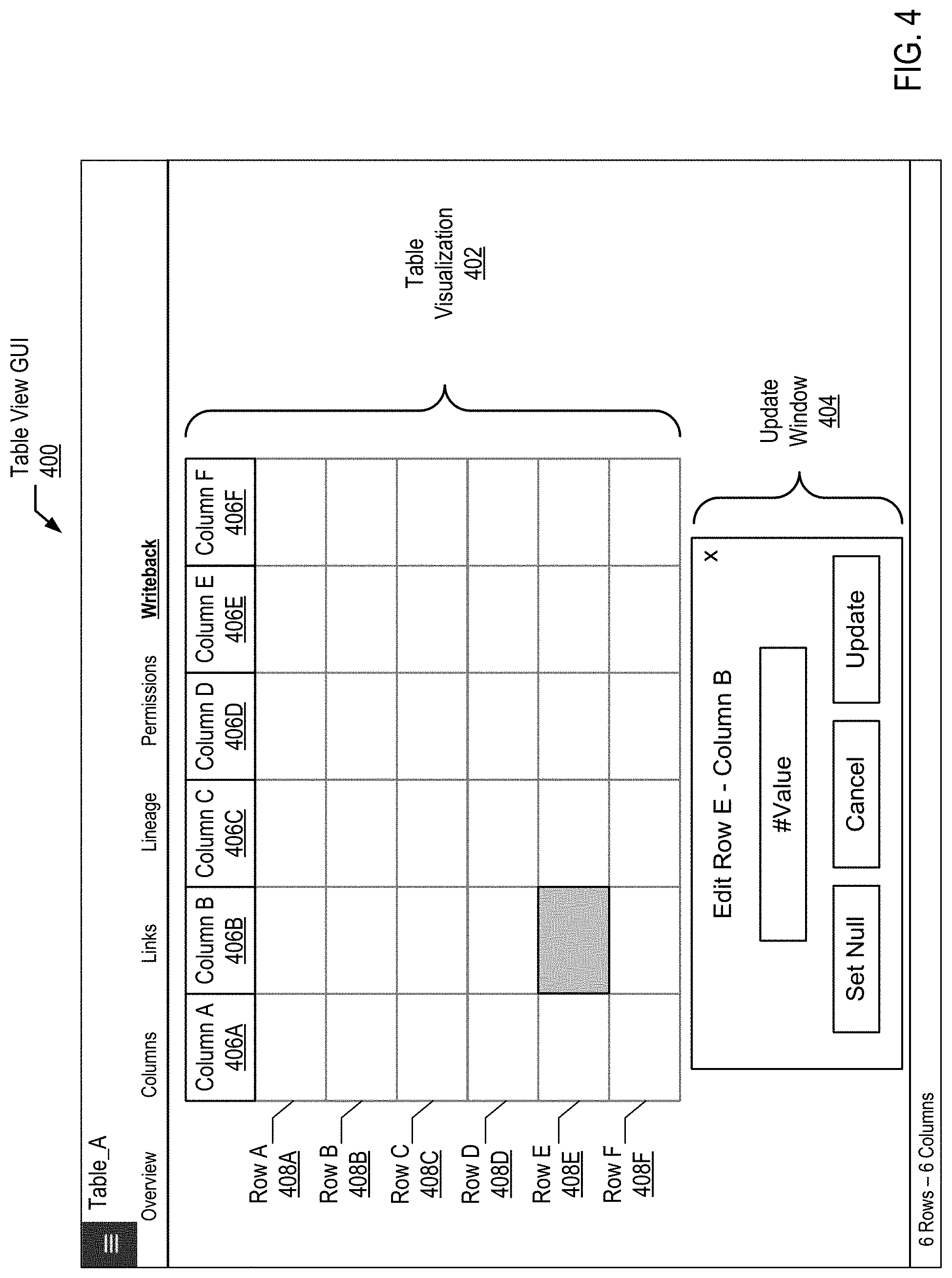 Patent US11782903 Figure 4 – Database writeback using an intermediary statement generator