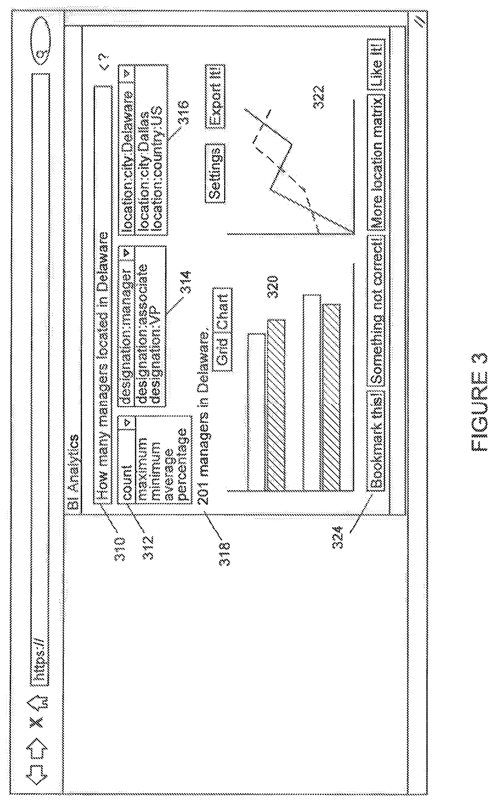 Patent US11782917 Figure 3 – Systems and methods for automated analysis of business intelligence